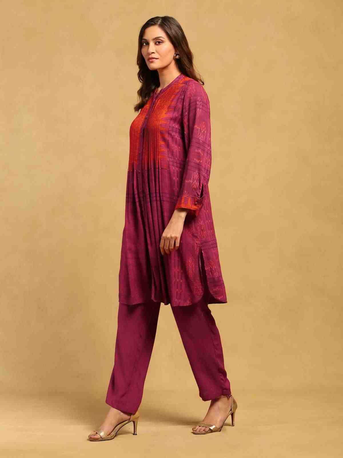 Red Aninda Kurta Set