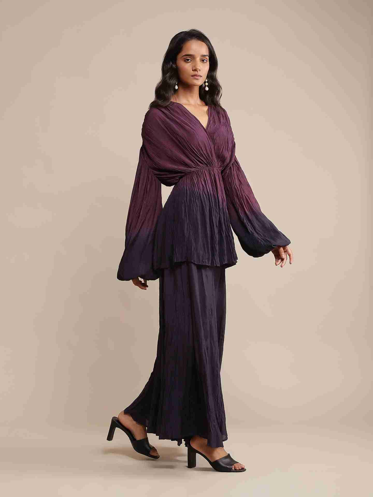 Purple Ombre Suit Set