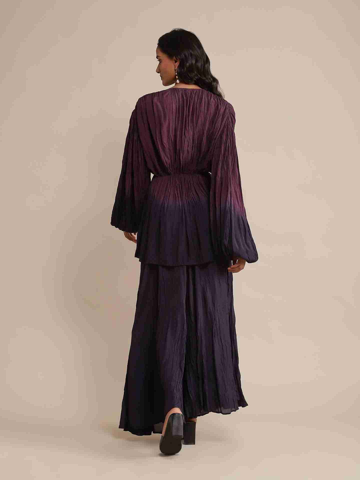 Purple Ombre Suit Set