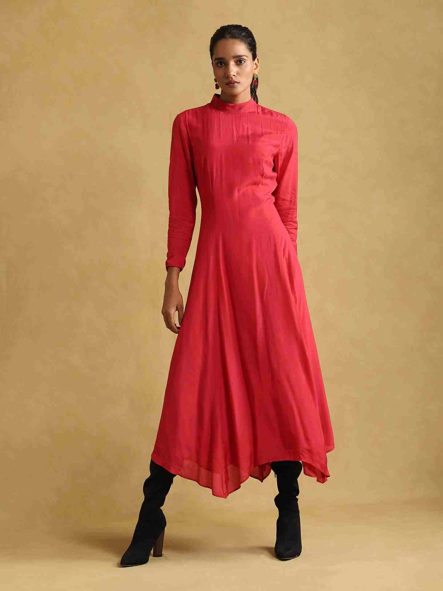 Fuschia Macrame Dress