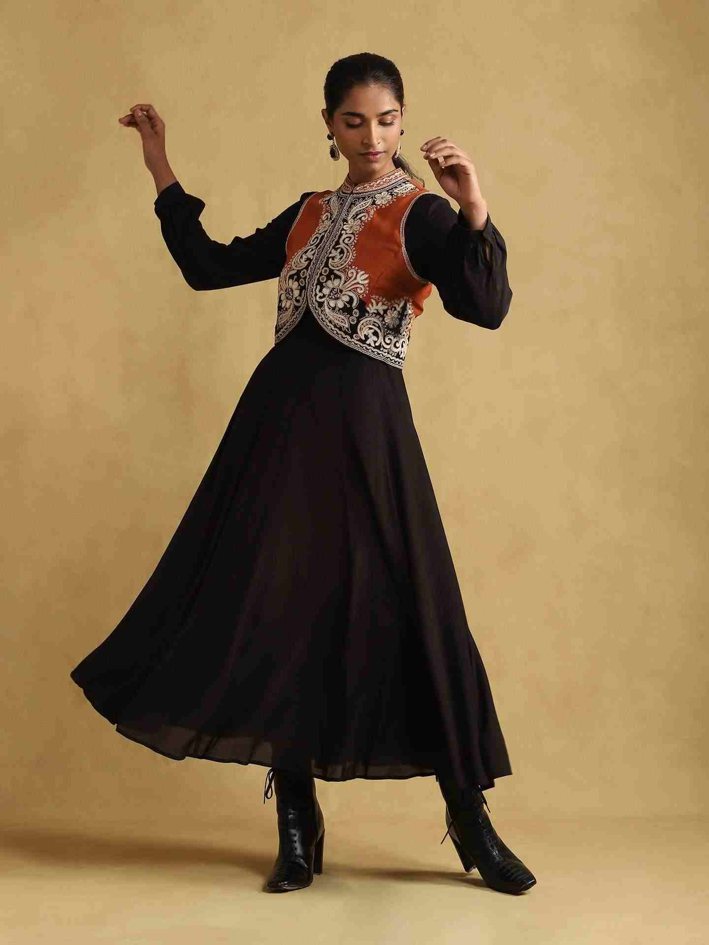 Black Arabesque Dress