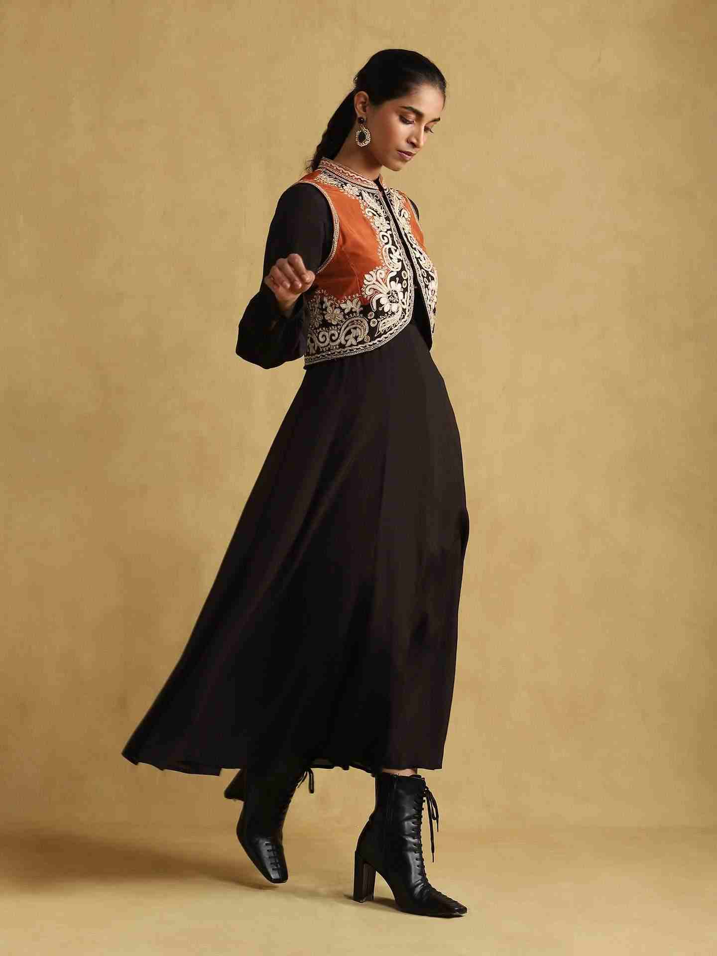 Black Arabesque Dress