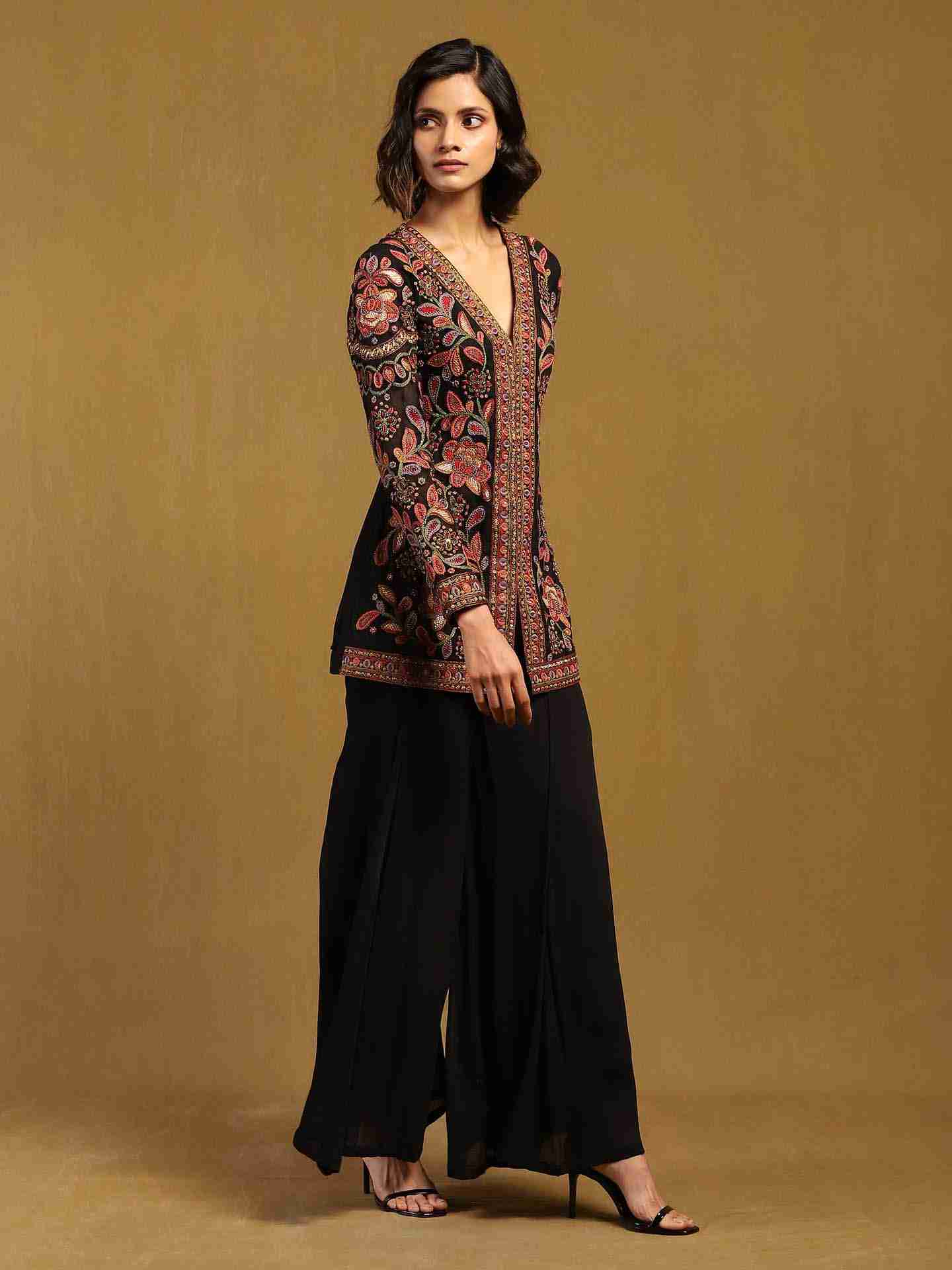 Black Velentine Co-ord Set