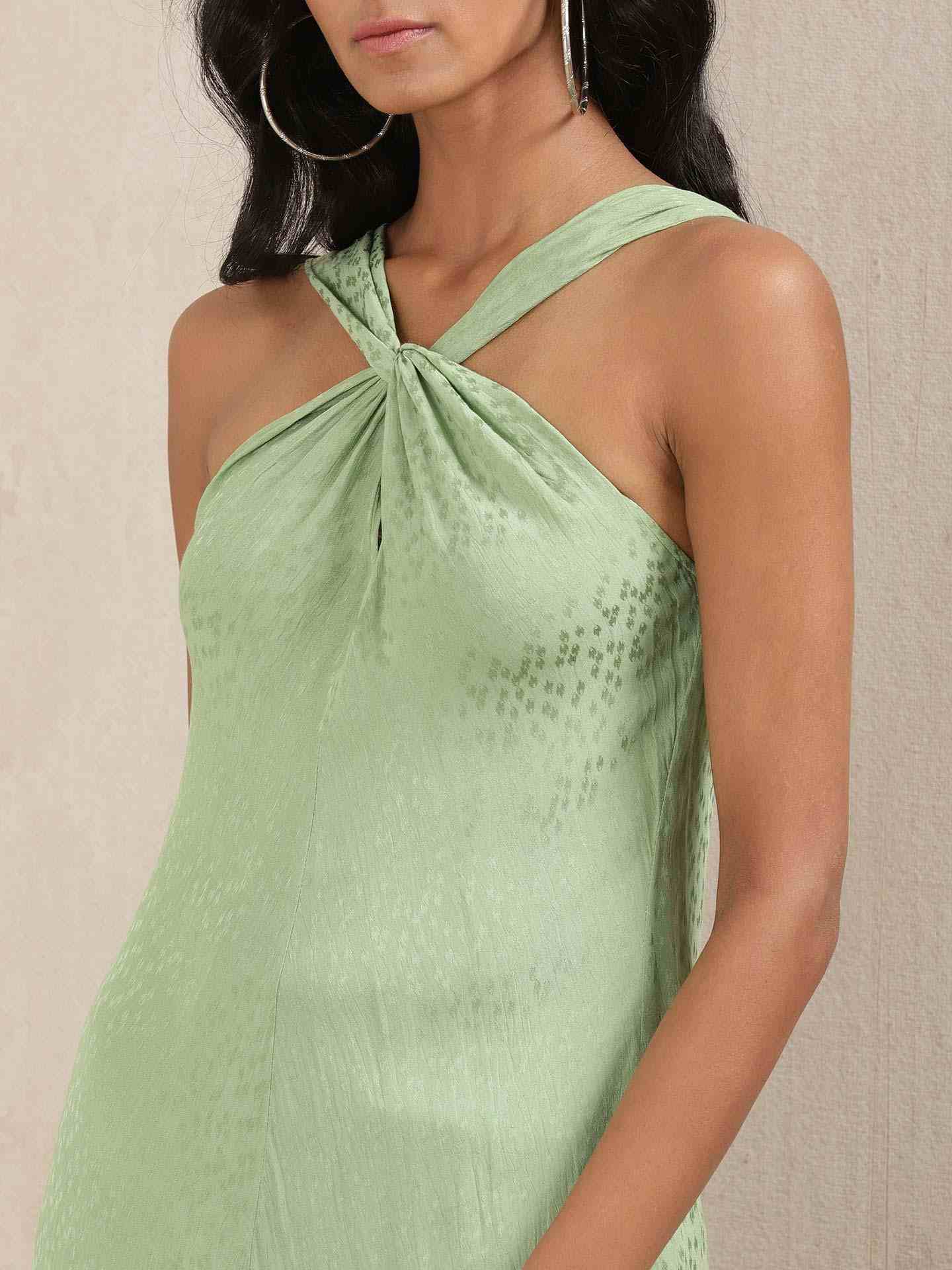 Green Crystal Kurta Set