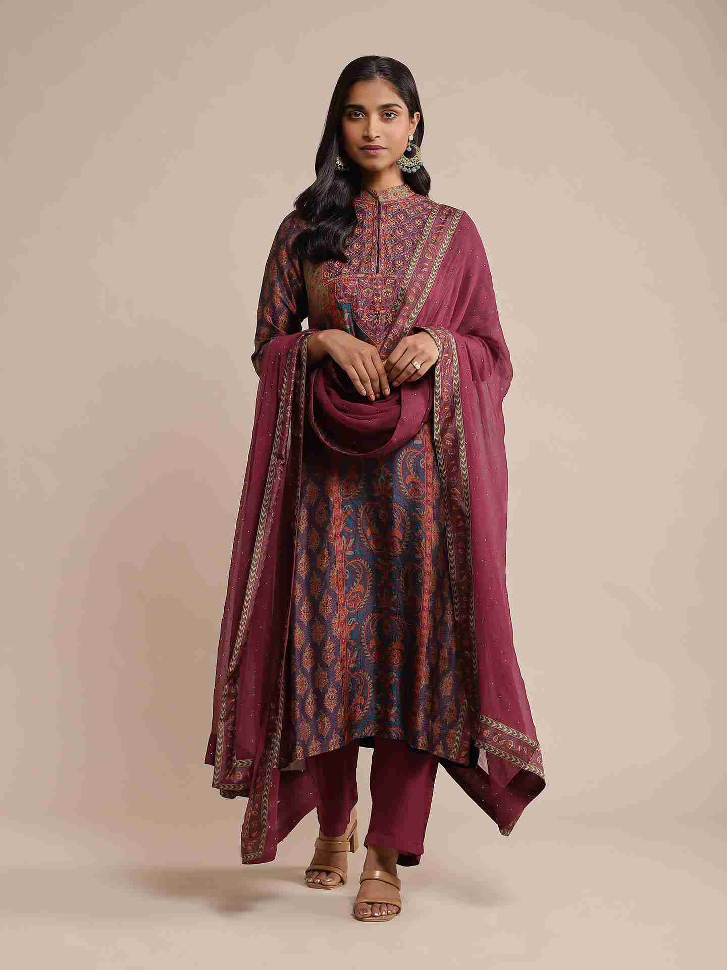 Purple Pushkar Suit Set