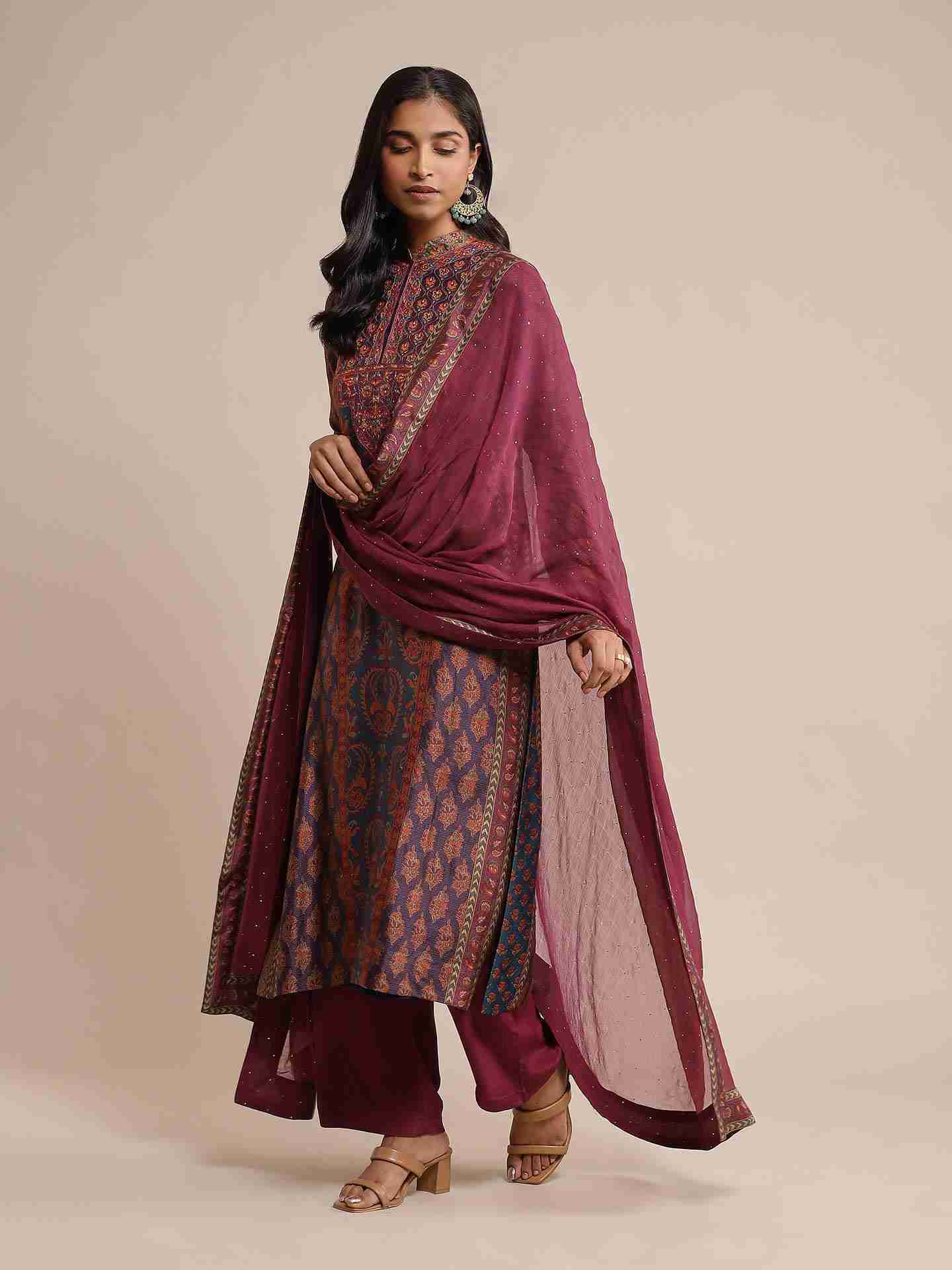 Purple Pushkar Suit Set