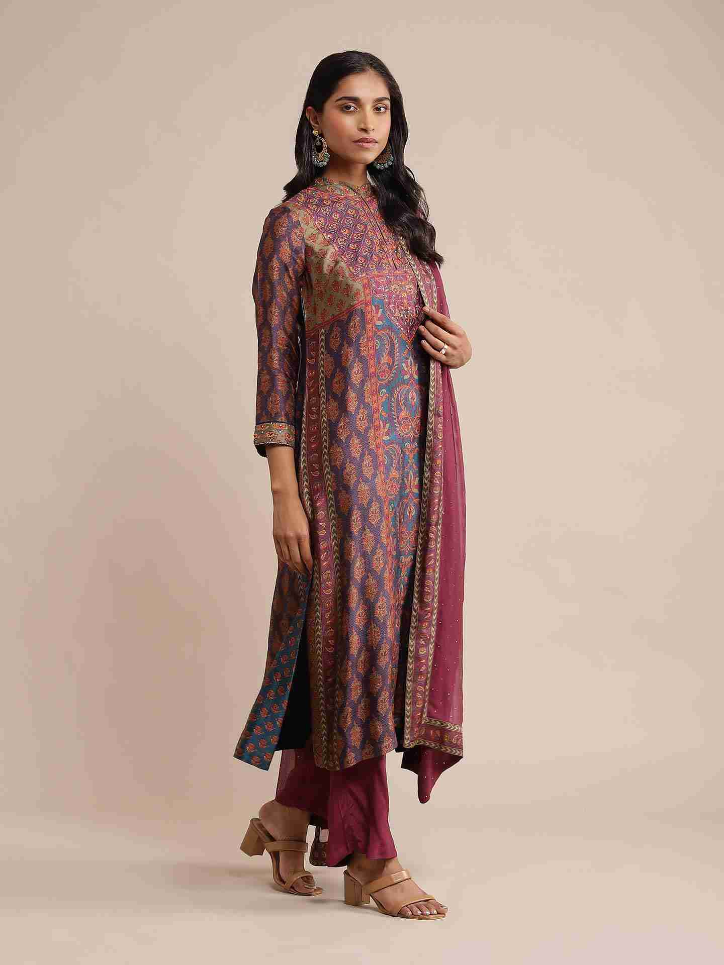 Purple Pushkar Suit Set