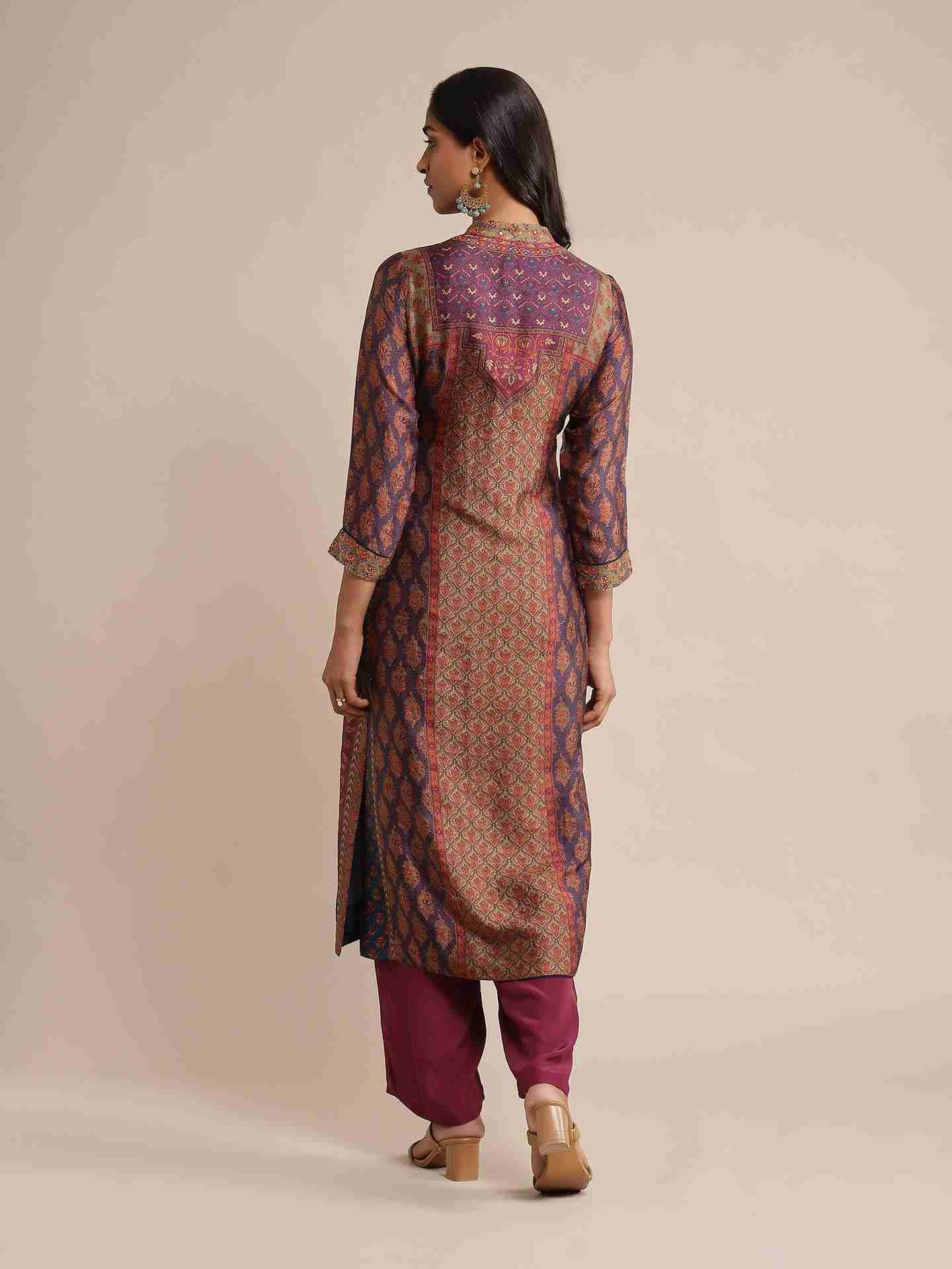 Purple Pushkar Suit Set