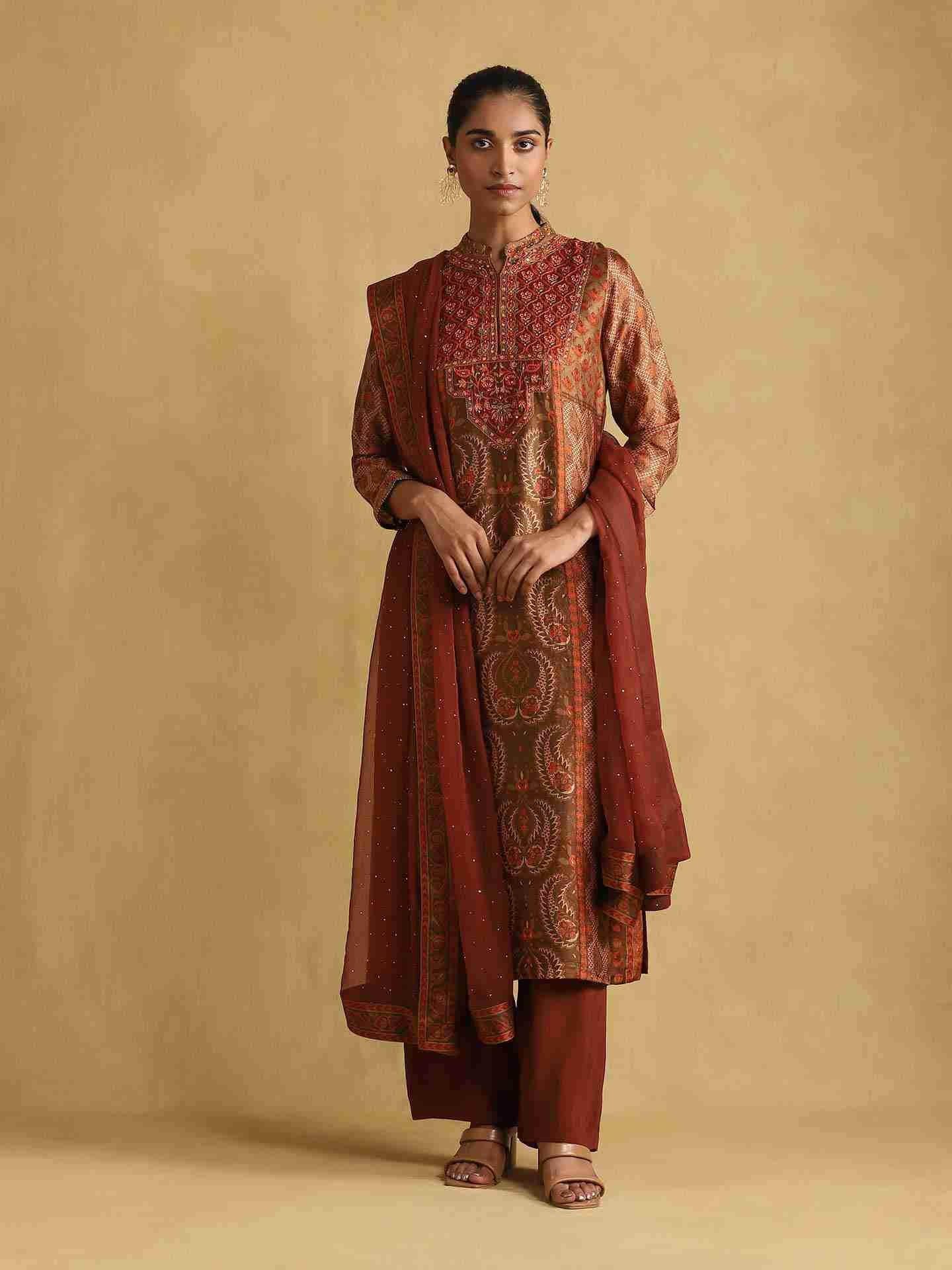 Rust Pushkar Suit Set