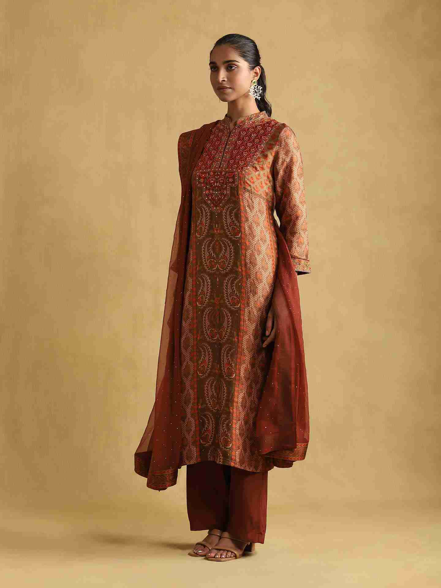 Rust Pushkar Suit Set