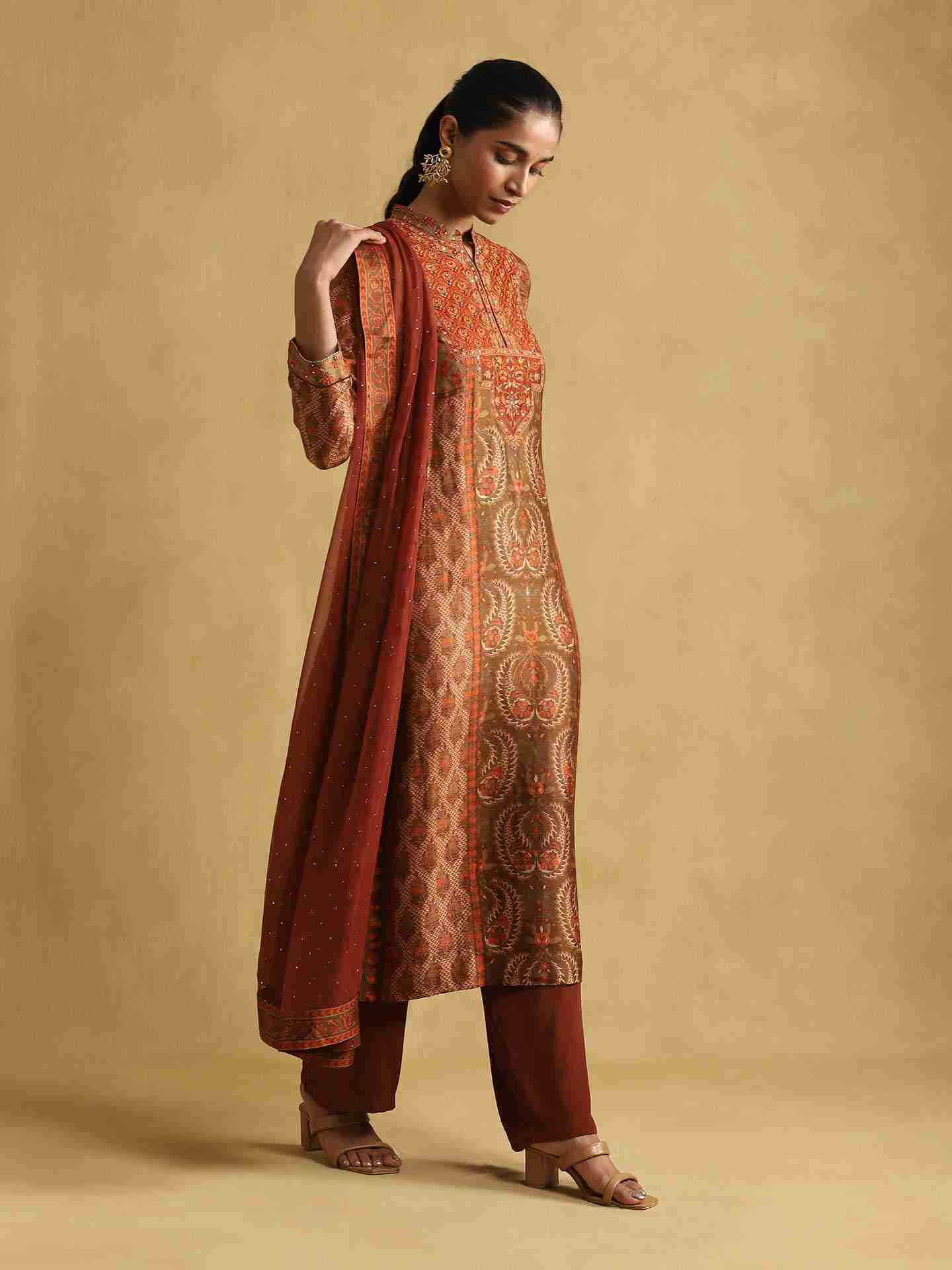 Rust Pushkar Suit Set