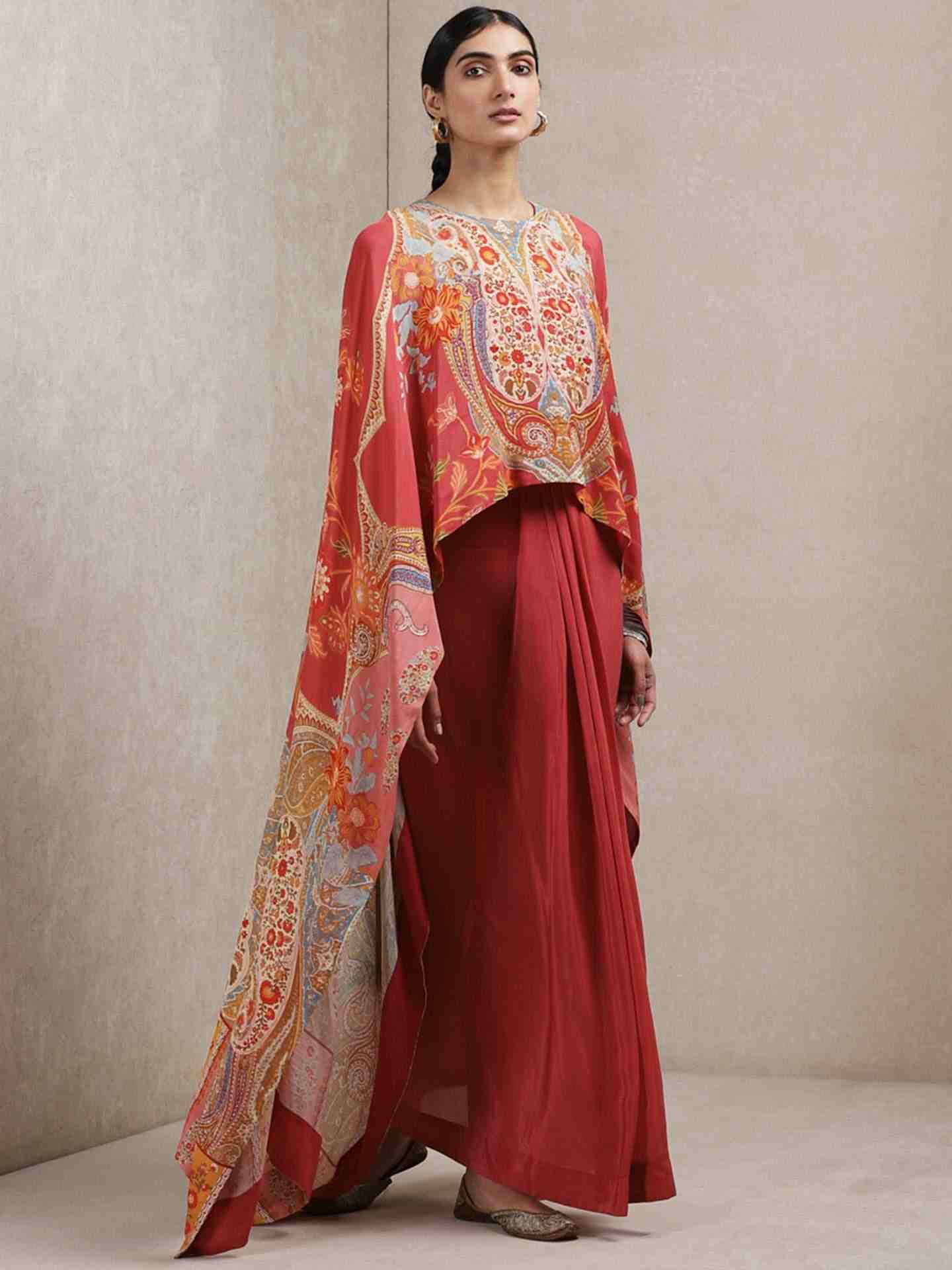 Rose Pink Navishtha Crepe Suit Set