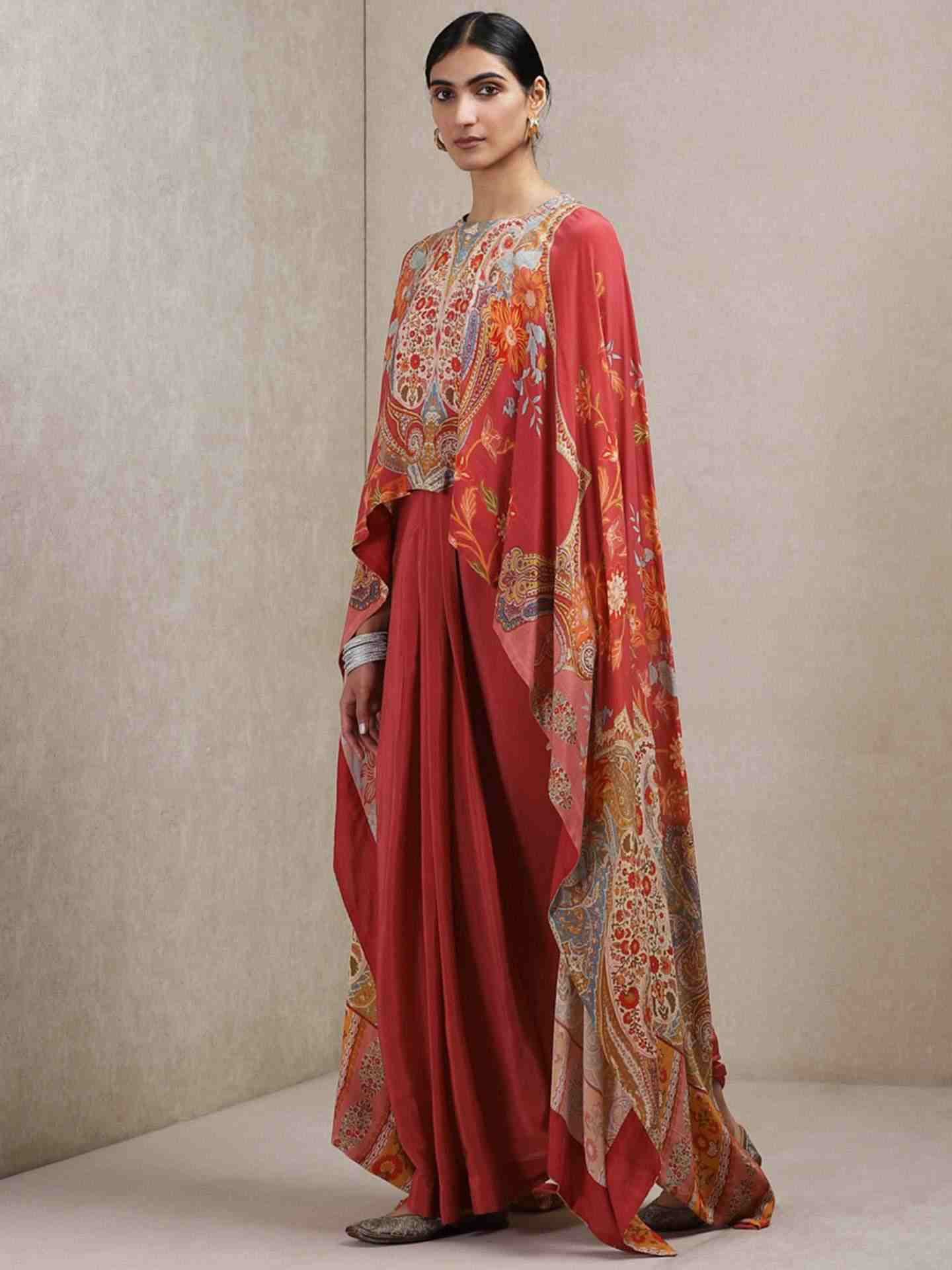 Rose Pink Navishtha Crepe Suit Set