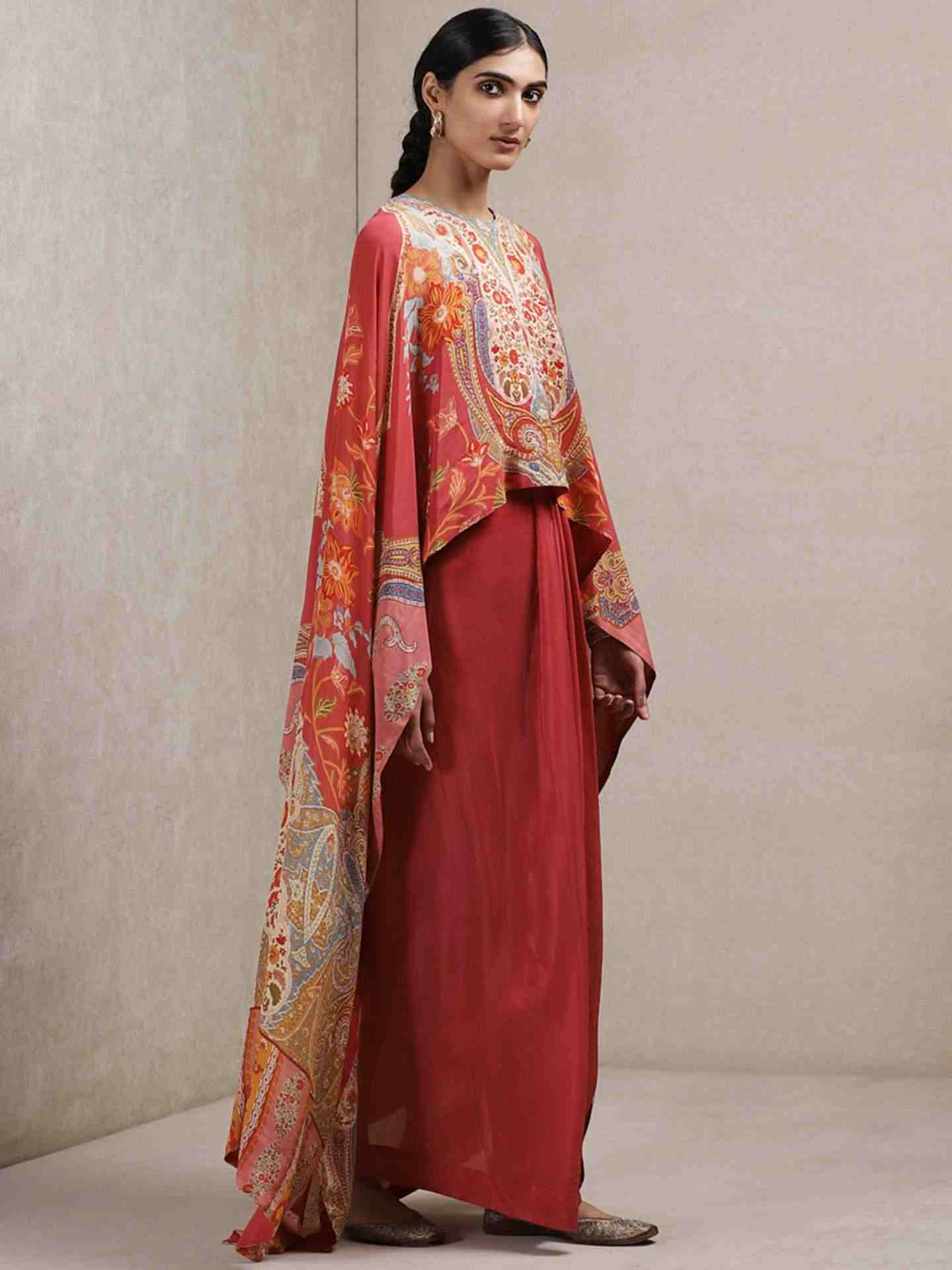 Rose Pink Navishtha Crepe Suit Set