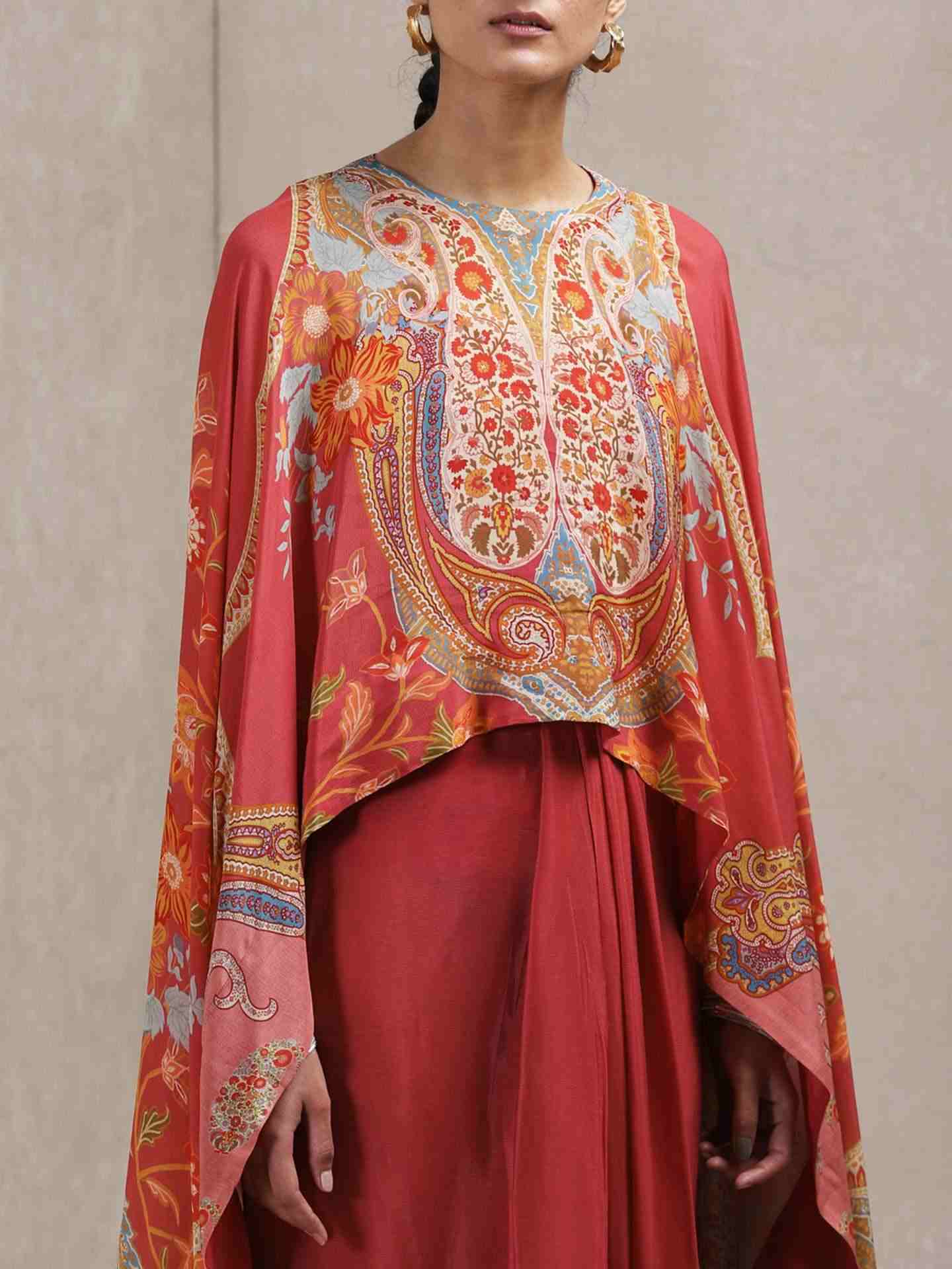 Rose Pink Navishtha Crepe Suit Set