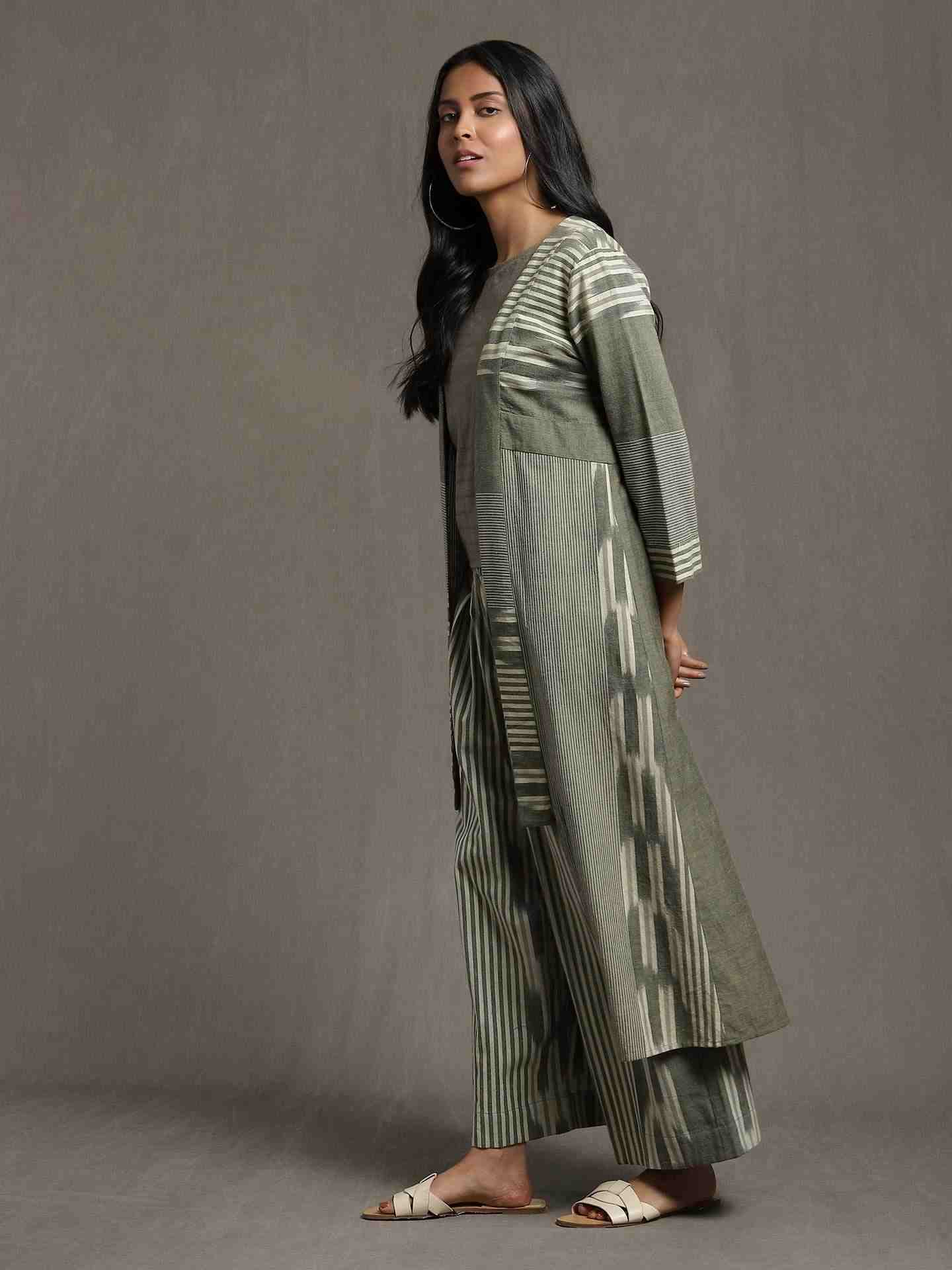 Green Whimsical Heritage Cotton Co-Ord Set