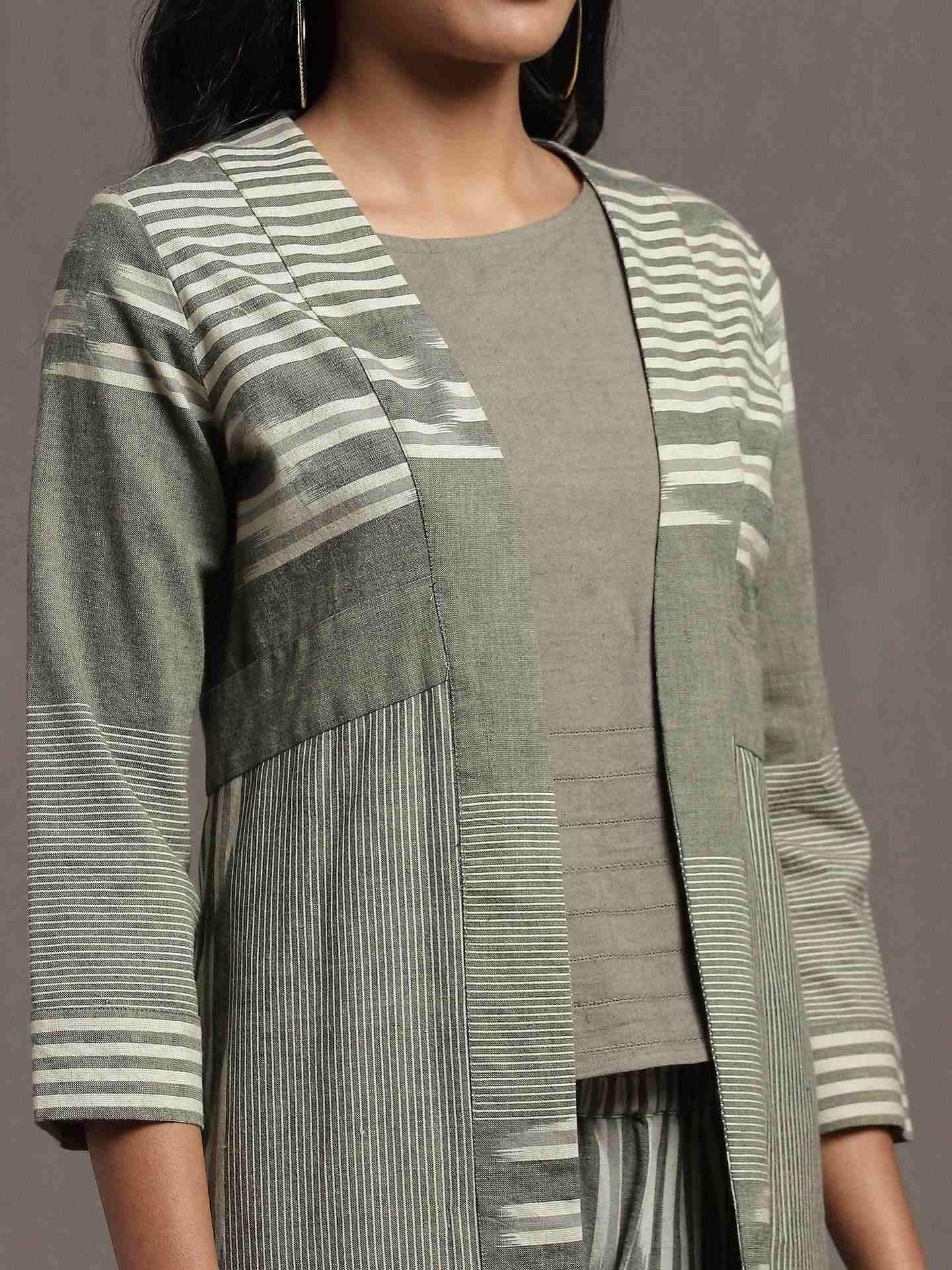 Green Whimsical Heritage Cotton Co-Ord Set