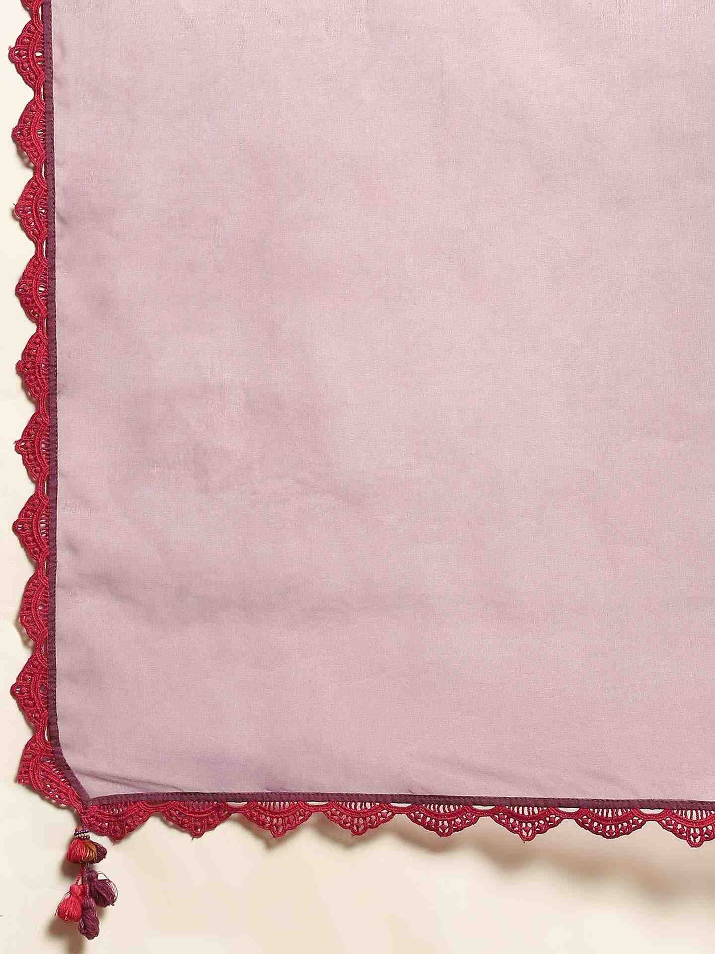 Beige Chiriya Cotton Suit Set