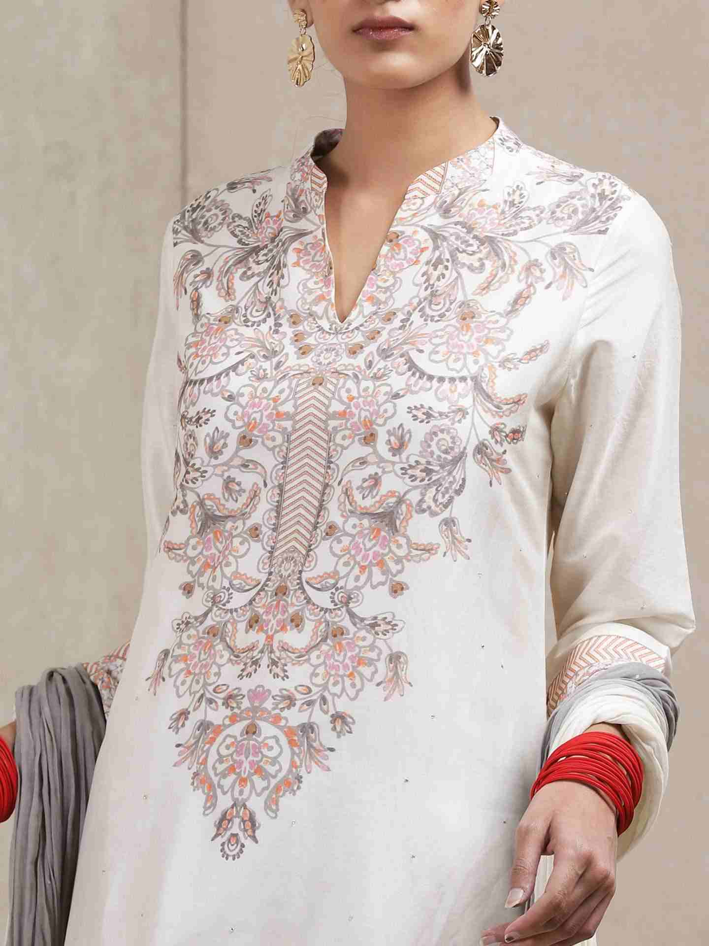 Ivory Urja And Ulfat Chanderi Sharara Set