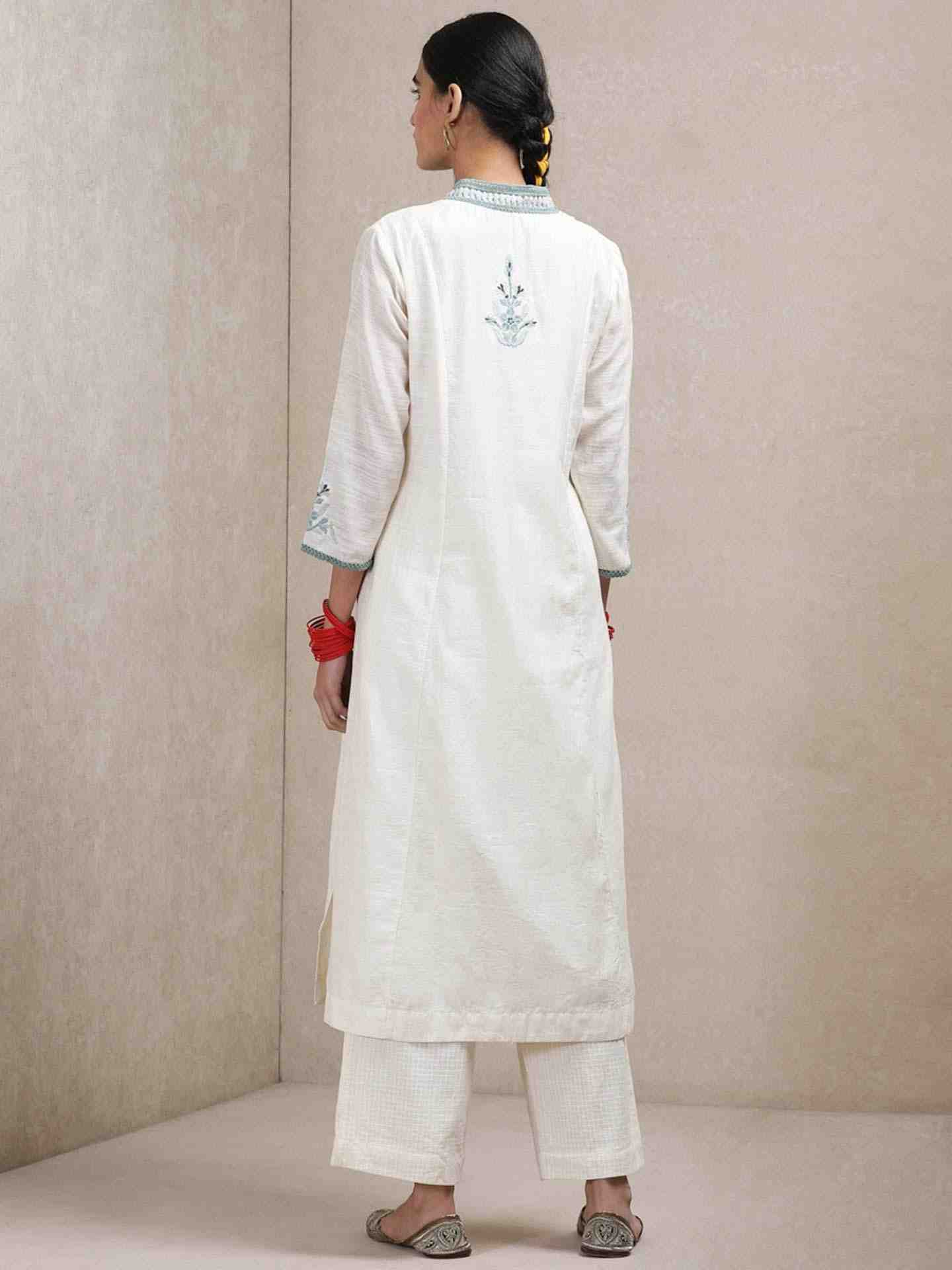 Ivory Aari Suit Set
