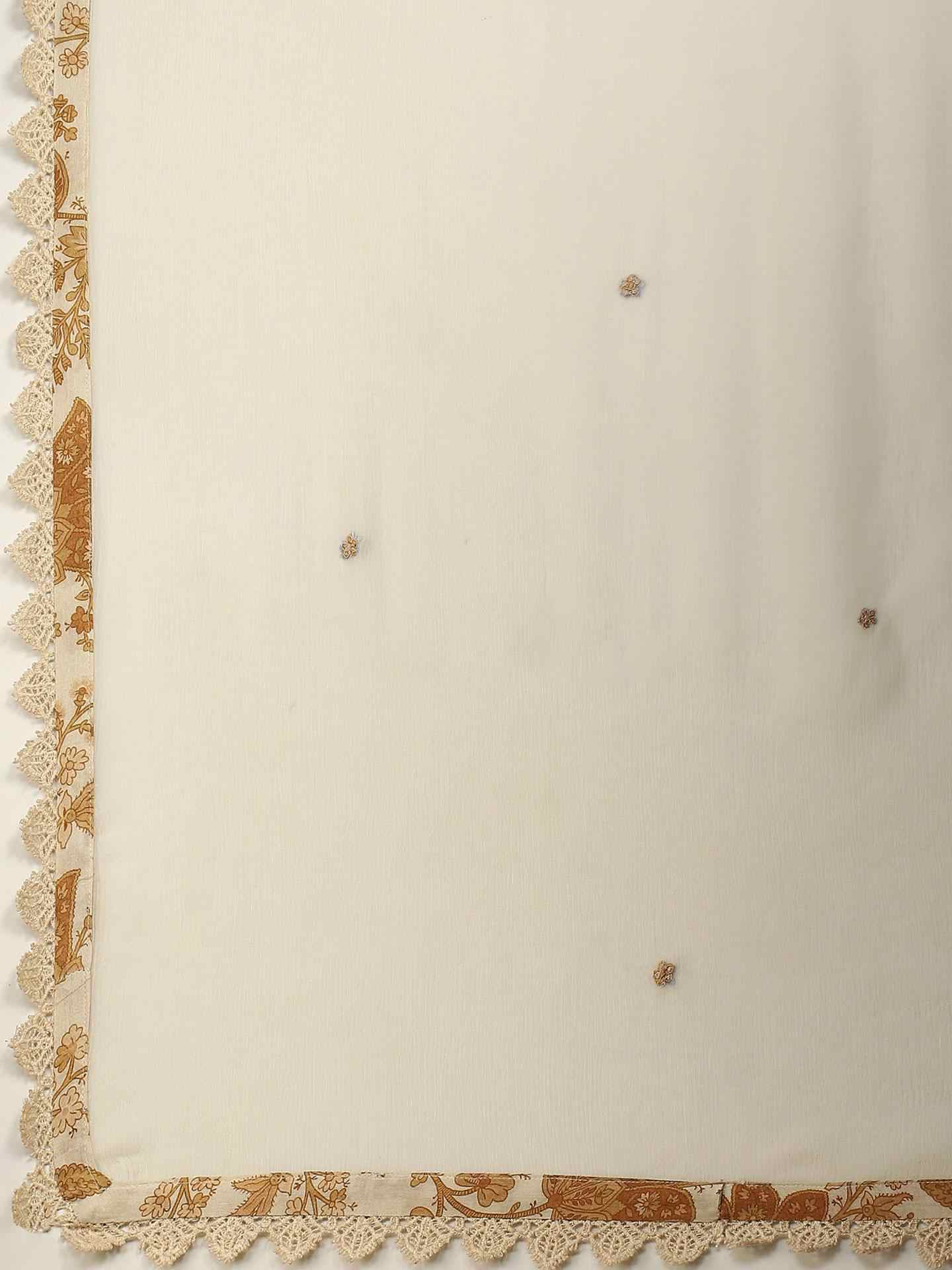 Beige Zoe Tonal Suit Set