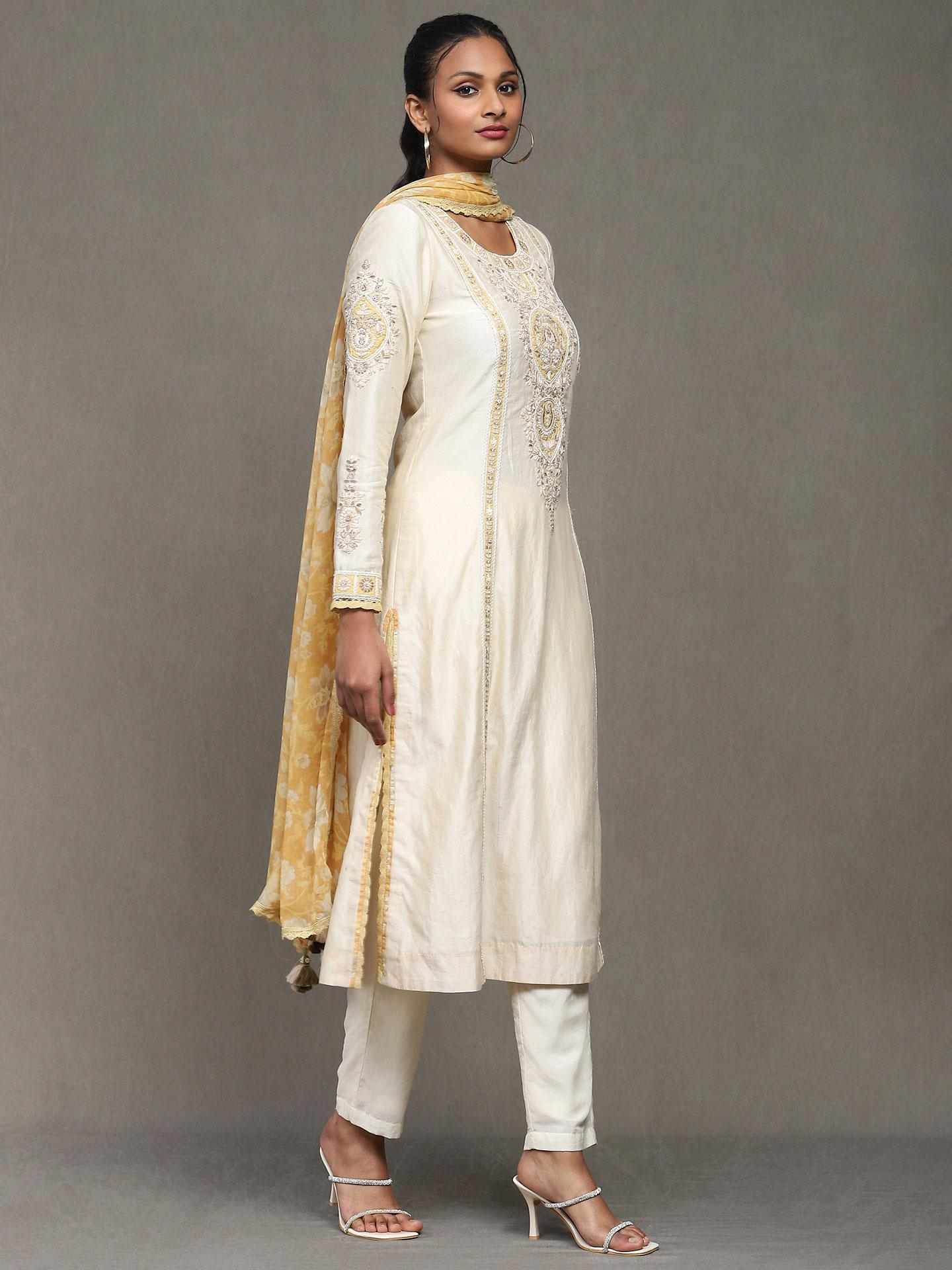 Ivory Afreen Suit Set