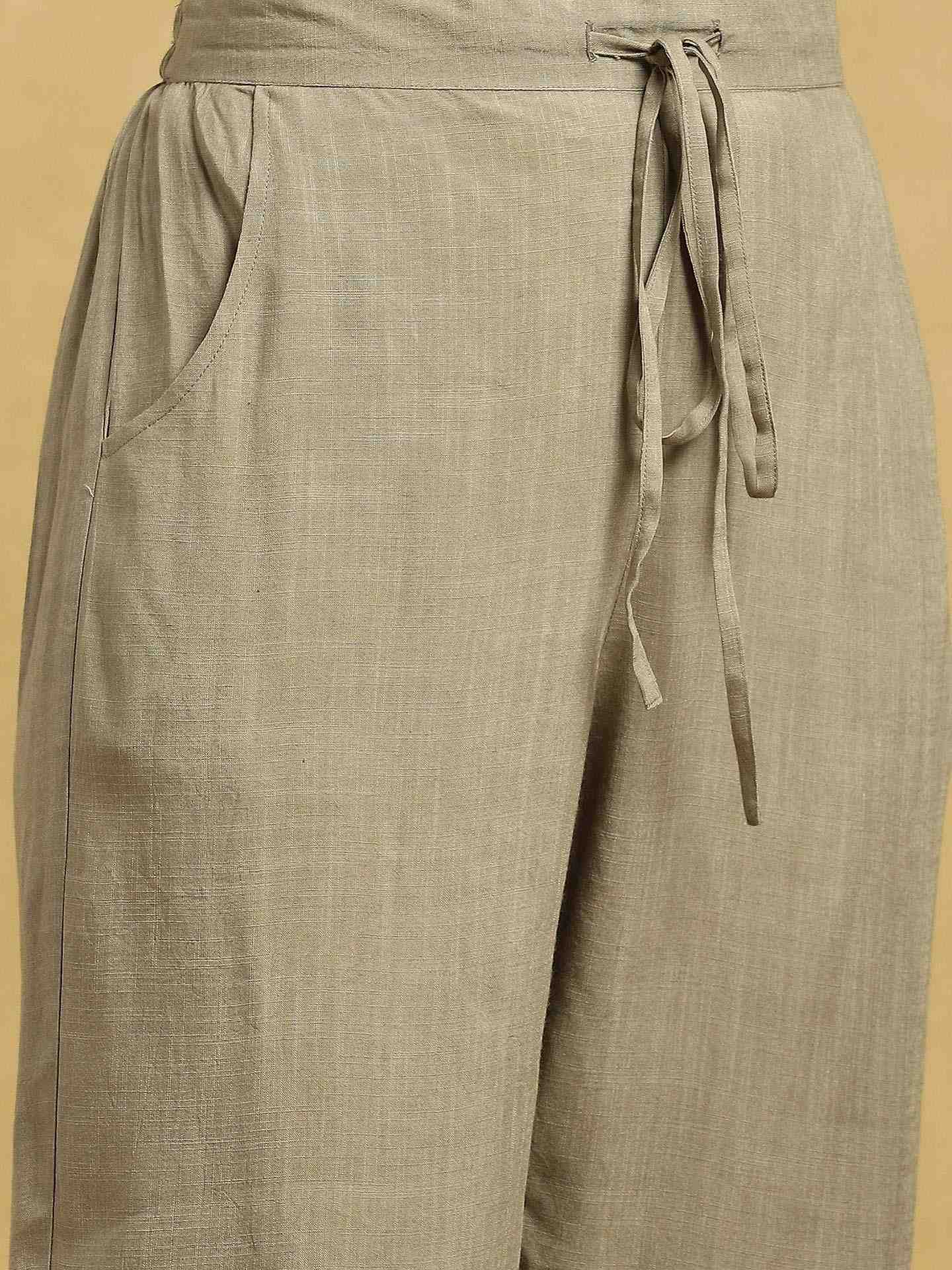 Olive Bulbul Chanderi Suit Set