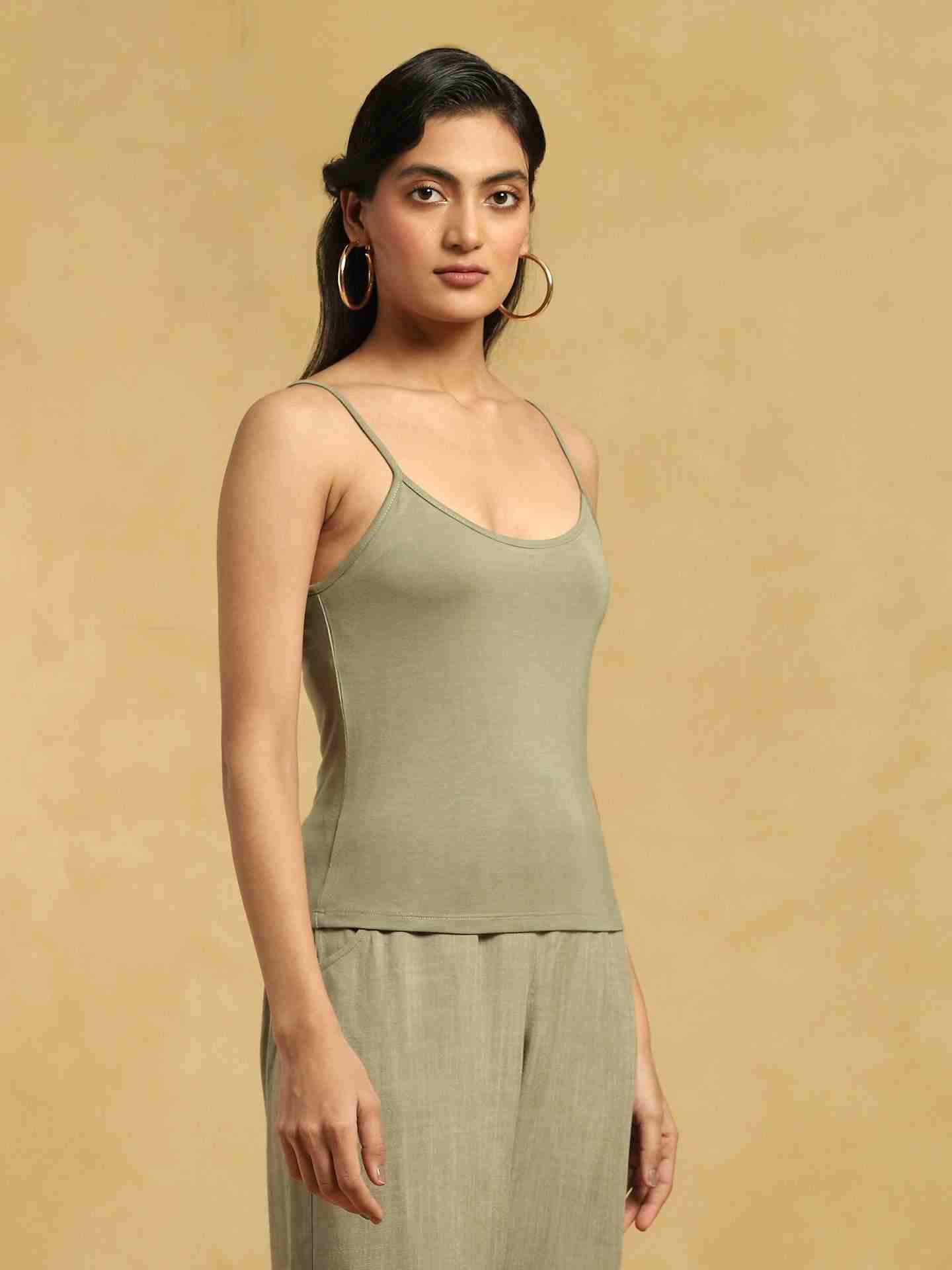 Olive Bulbul Chanderi Suit Set