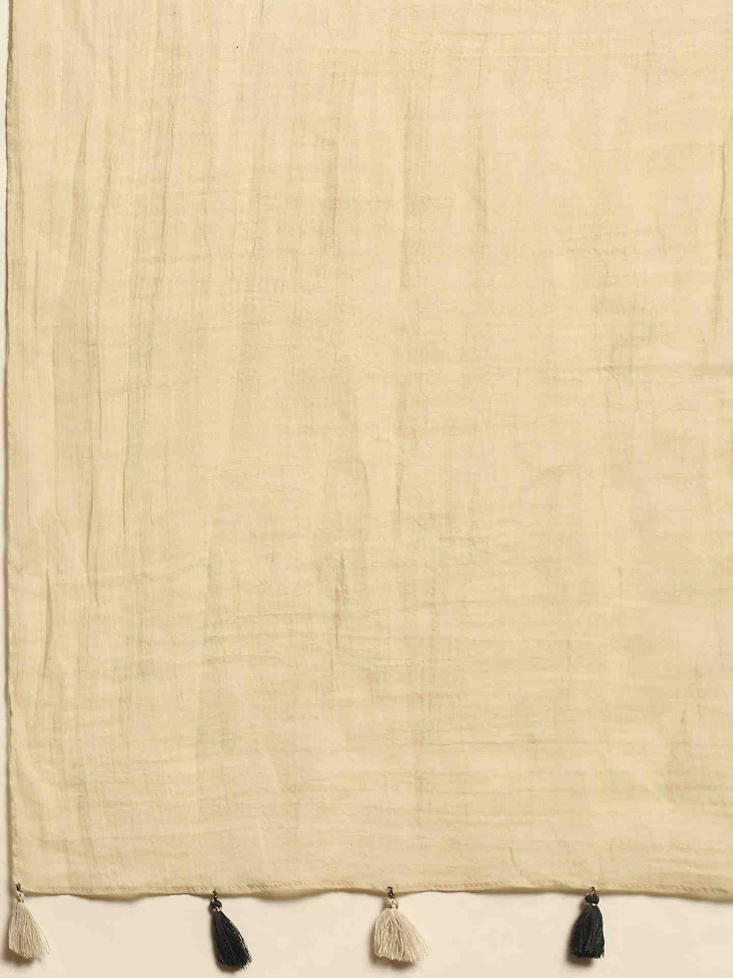 Black Glitch Chanderi Sharara Set