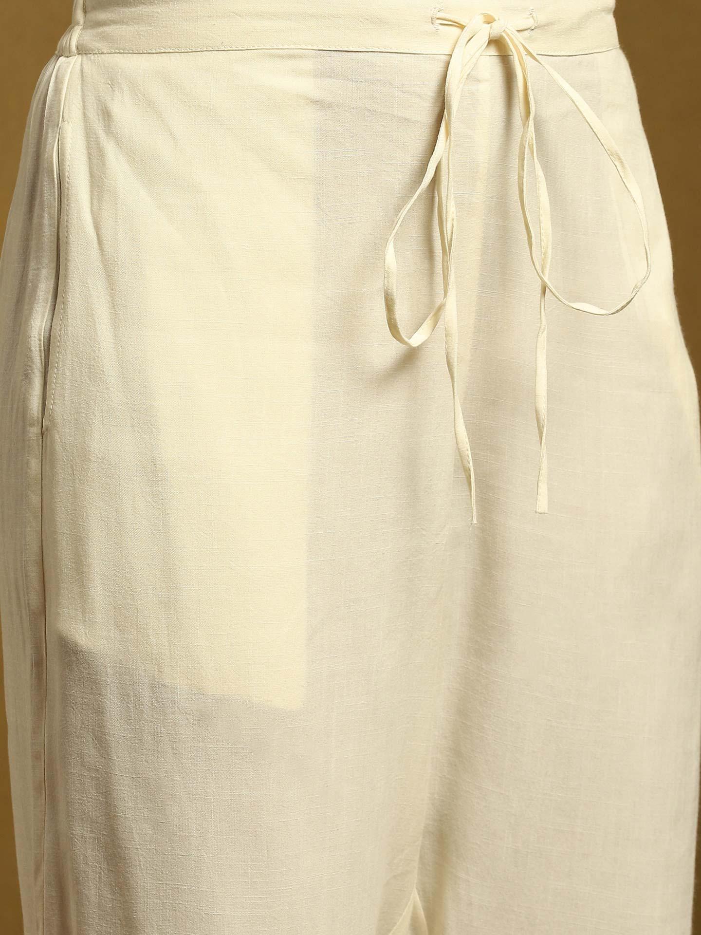 Off White Baadal Chanderi Suit Set