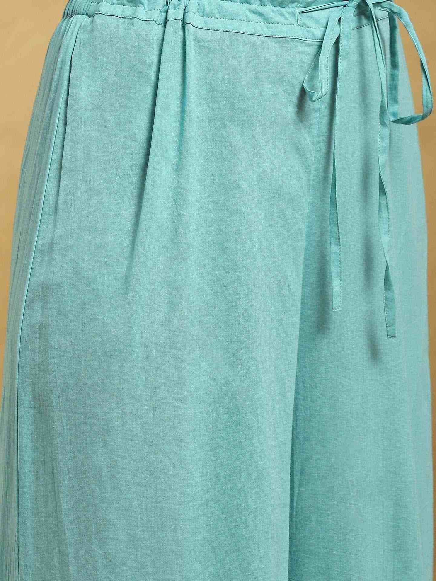 Blue Baadal Chanderi Sharara Set