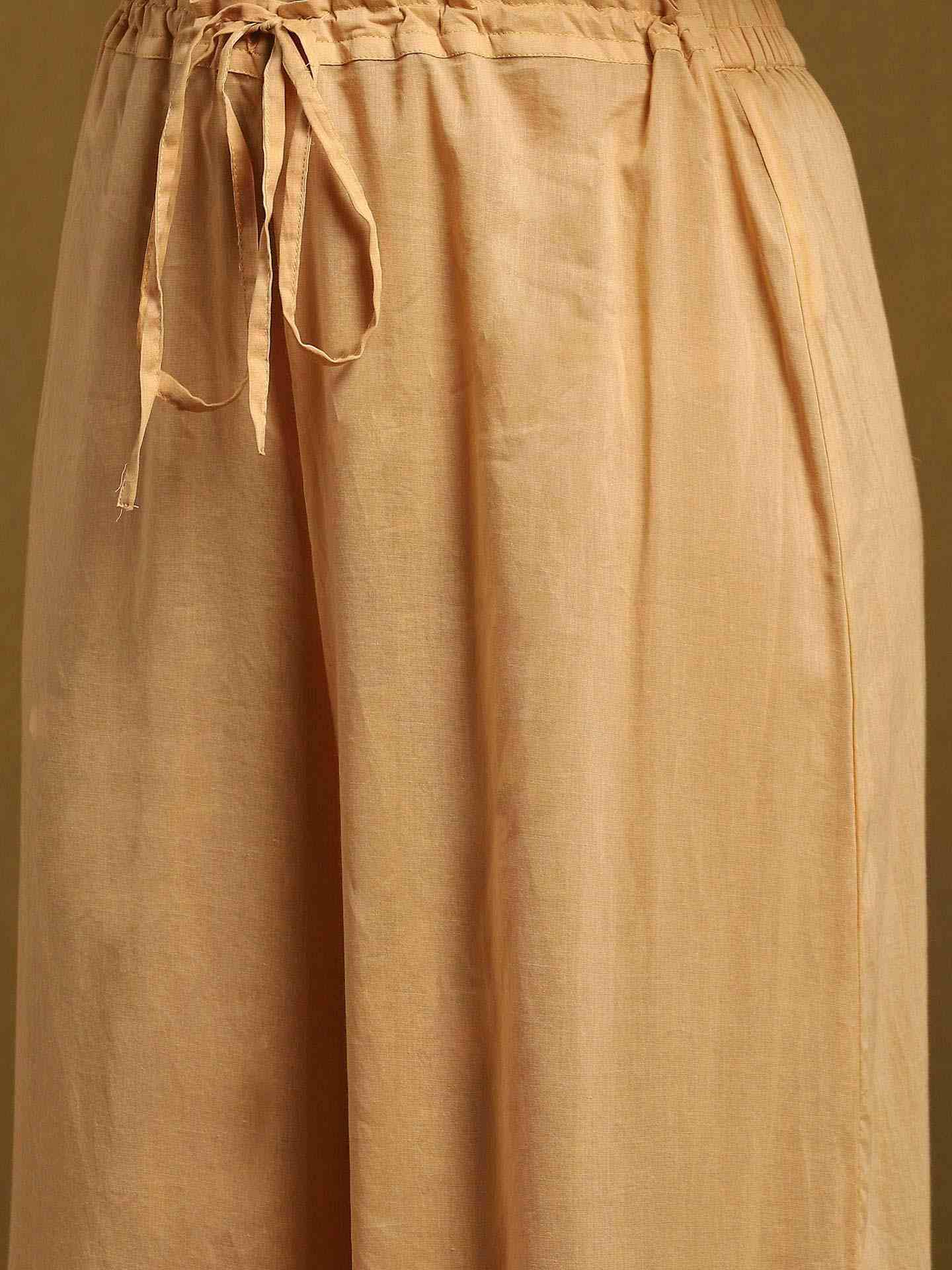 Peach Baadal Chanderi Sharara Set