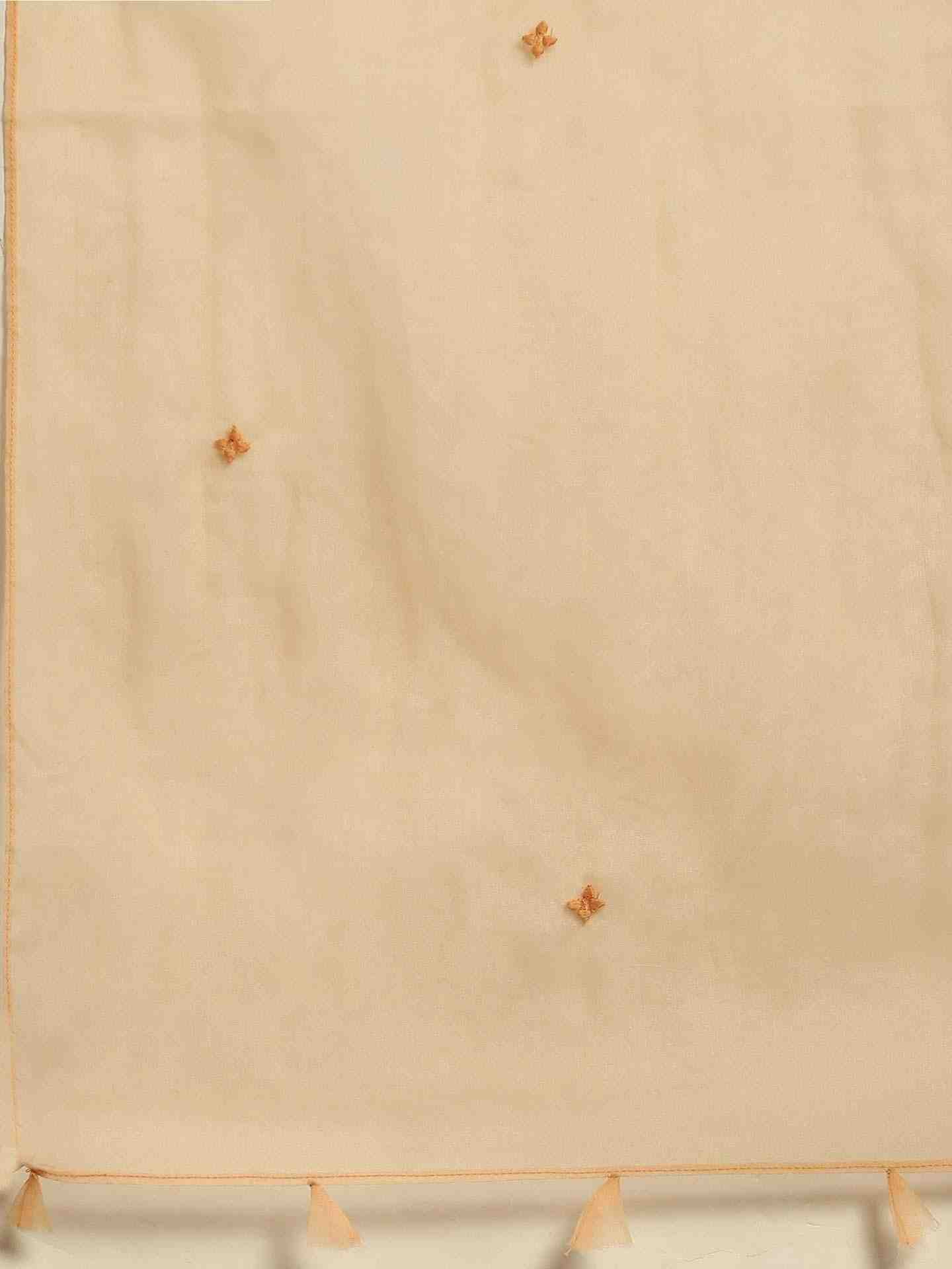 Peach Baadal Chanderi Sharara Set