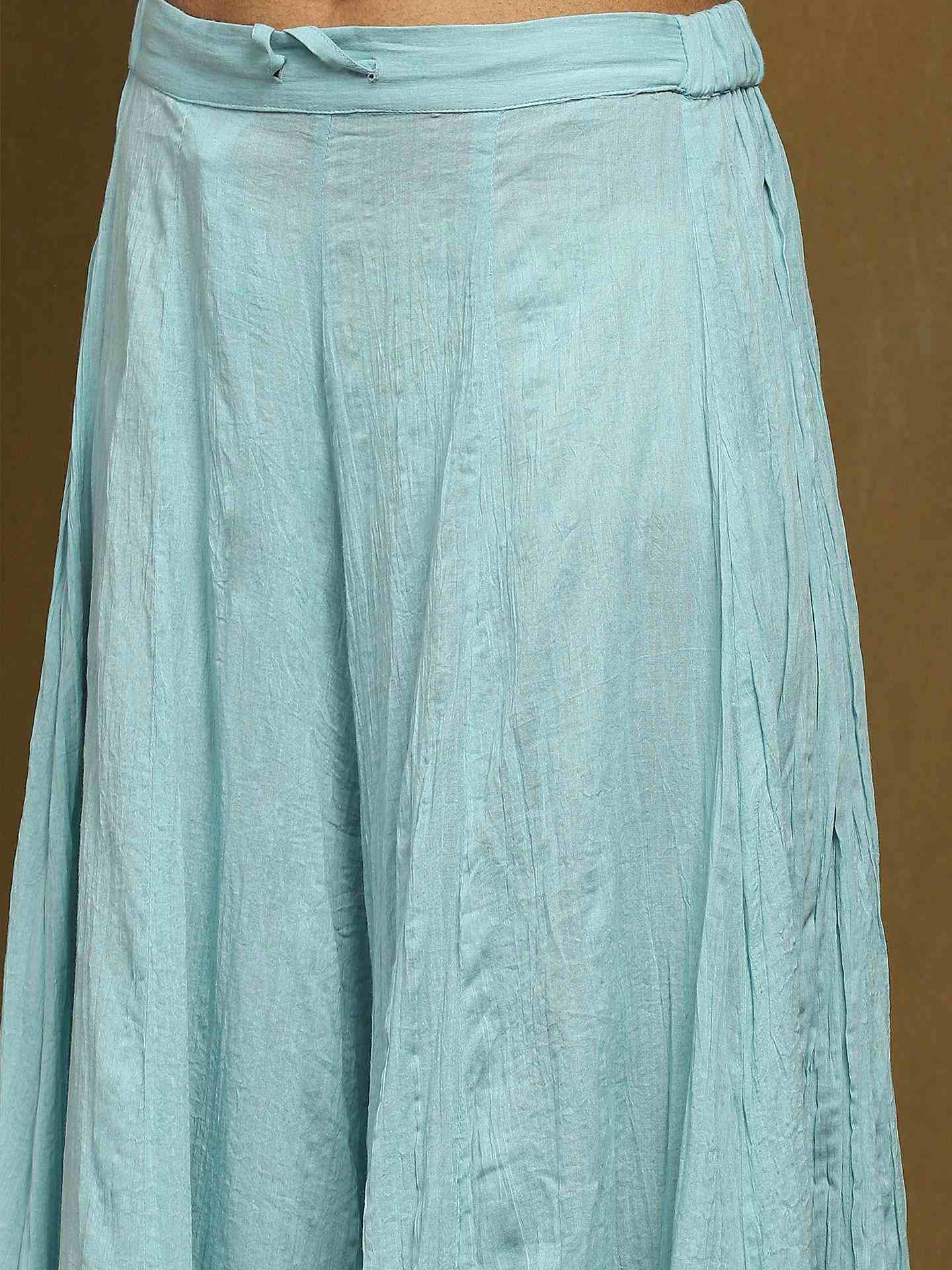 Blue Zaiba Sharara Suit