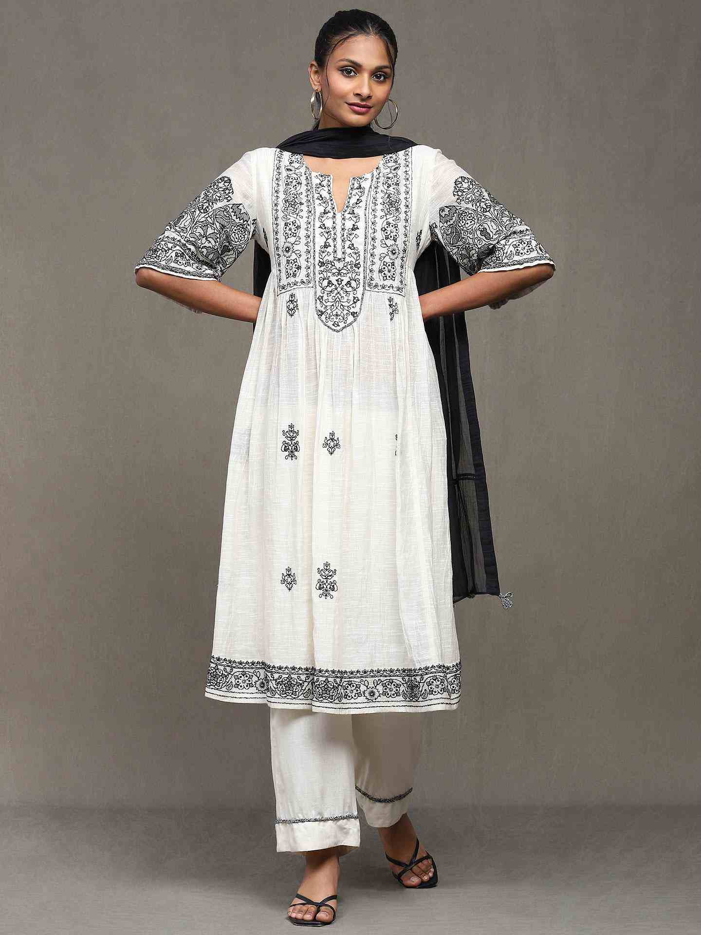 White Pirihan Suit Set