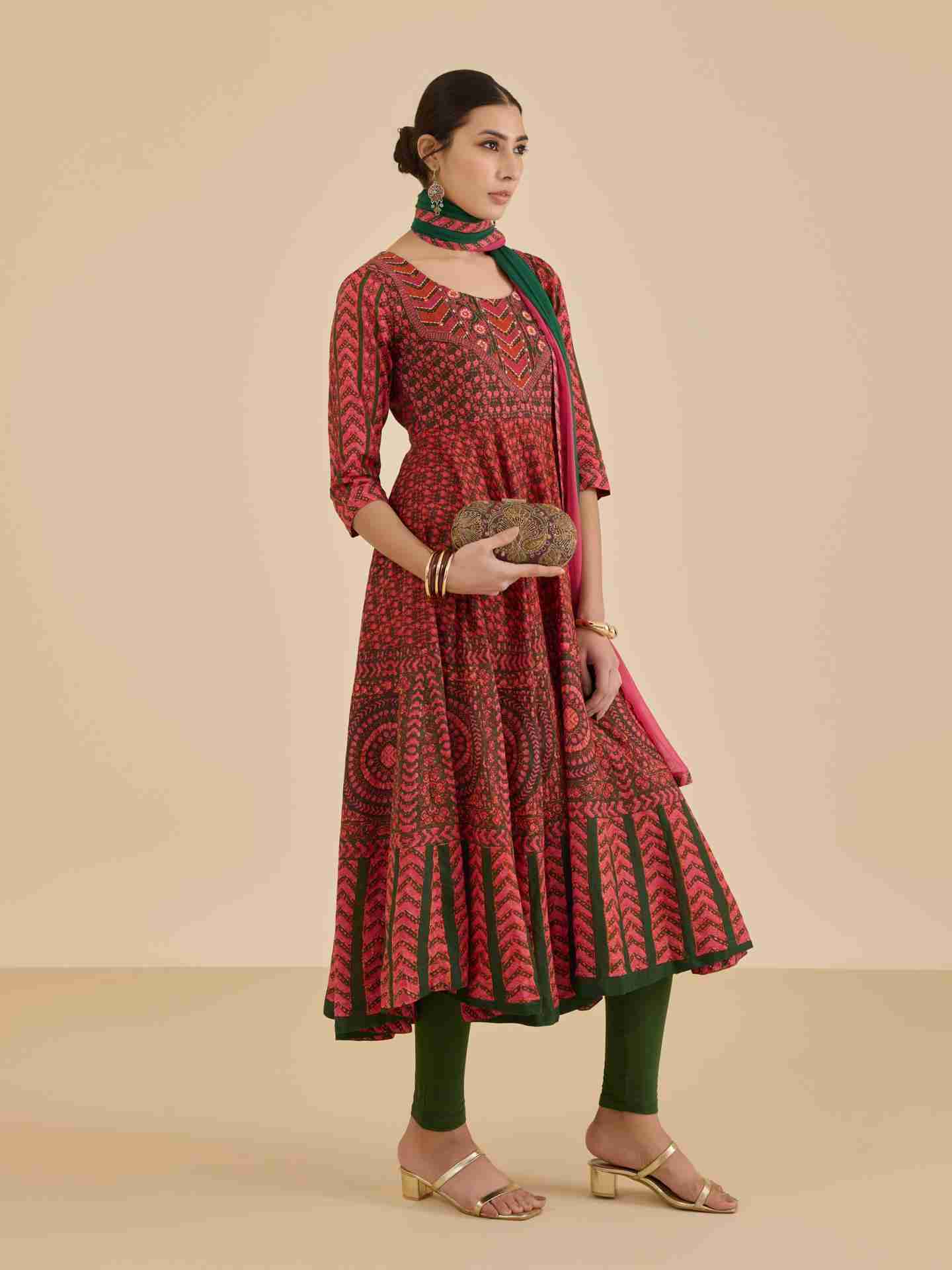 Green Jigisa  Suit Set