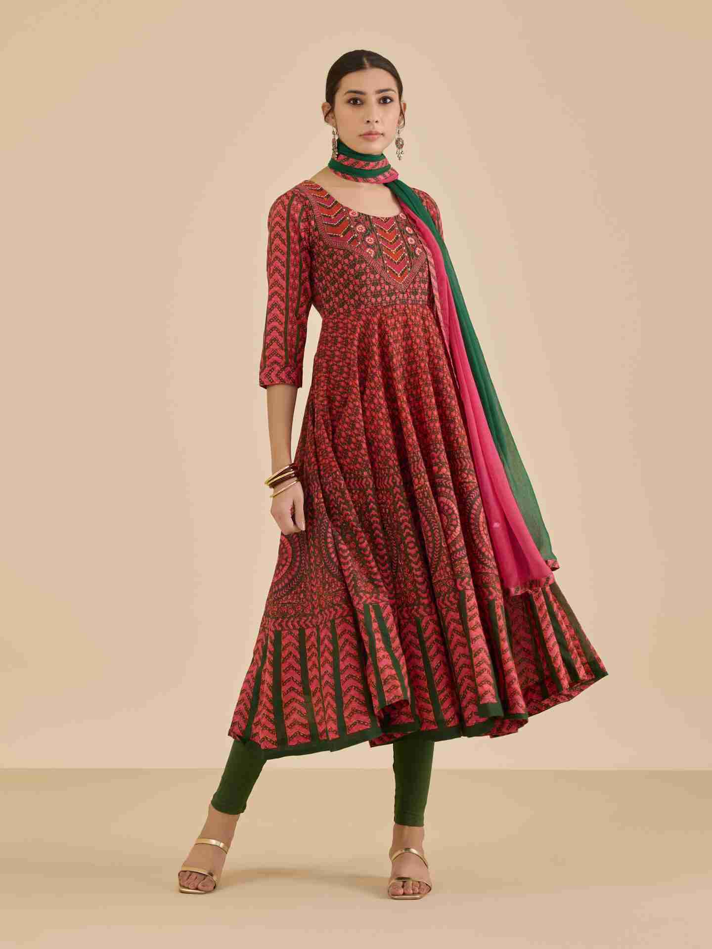 Green Jigisa  Suit Set