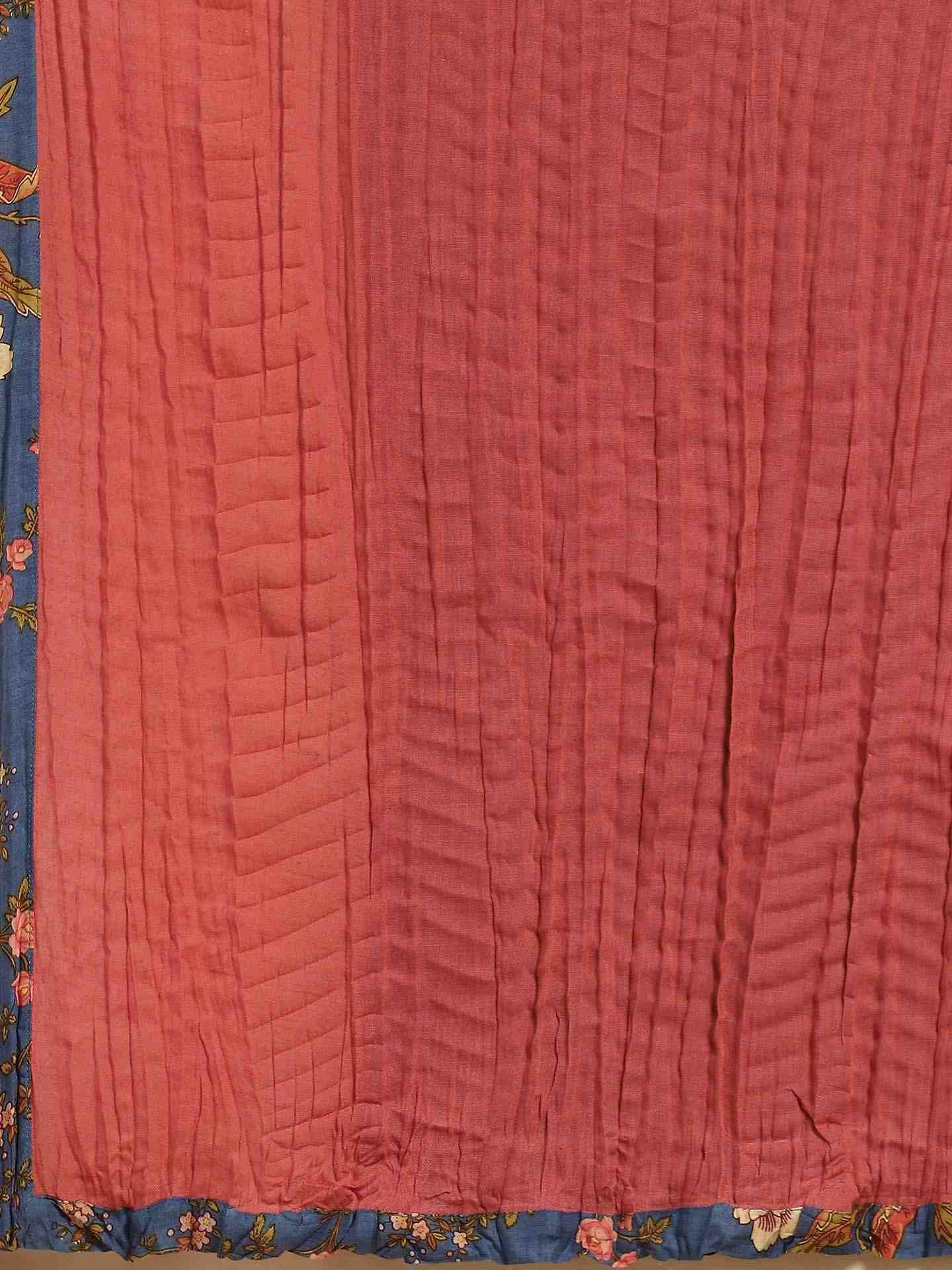 Blue Greece Cotton Anarkali Suit Set