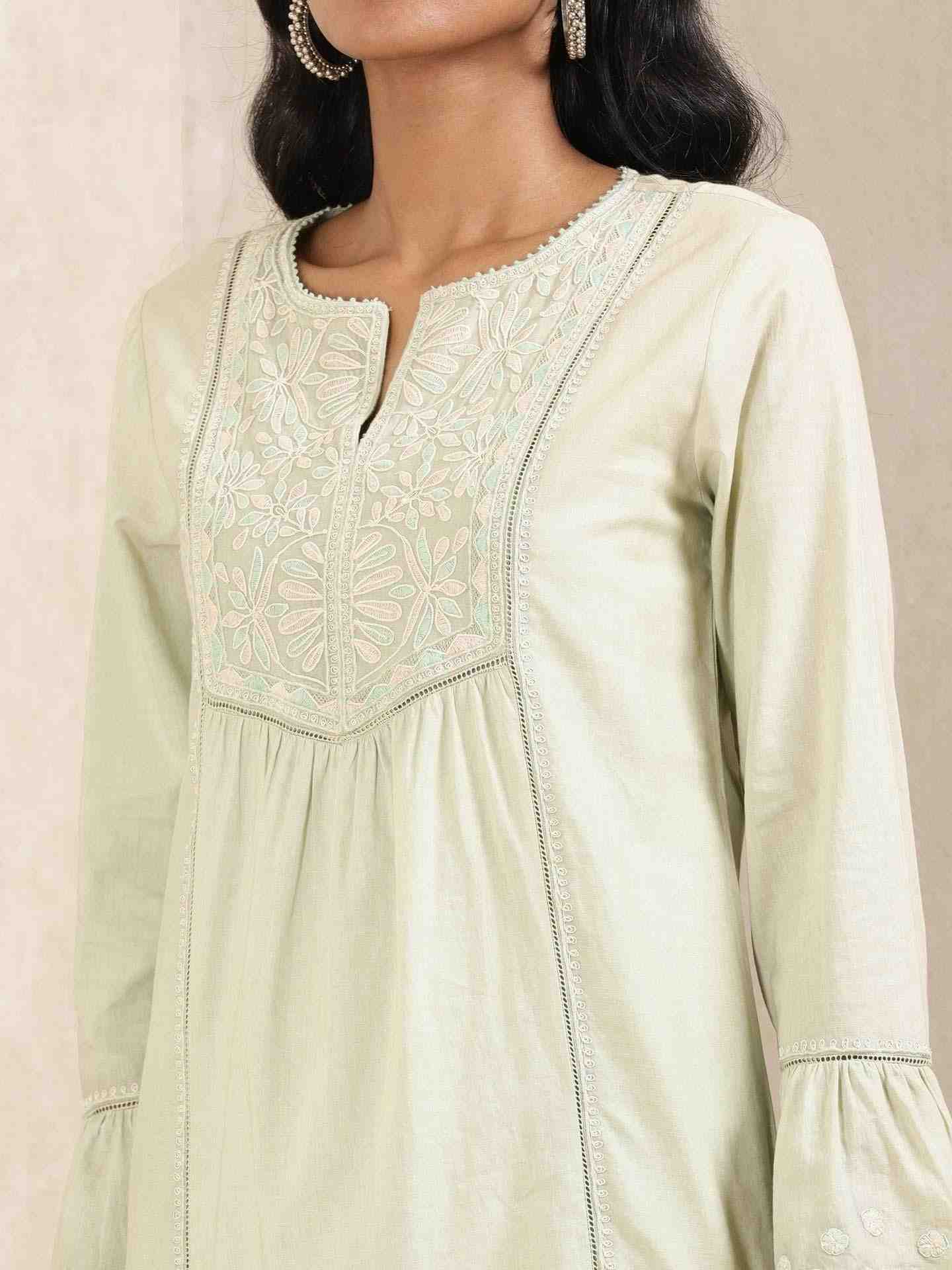 Mint Lily Cotton Suit Set