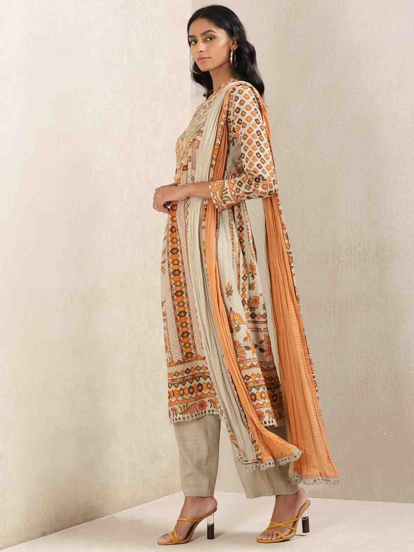 Grey Firdous Suit Set