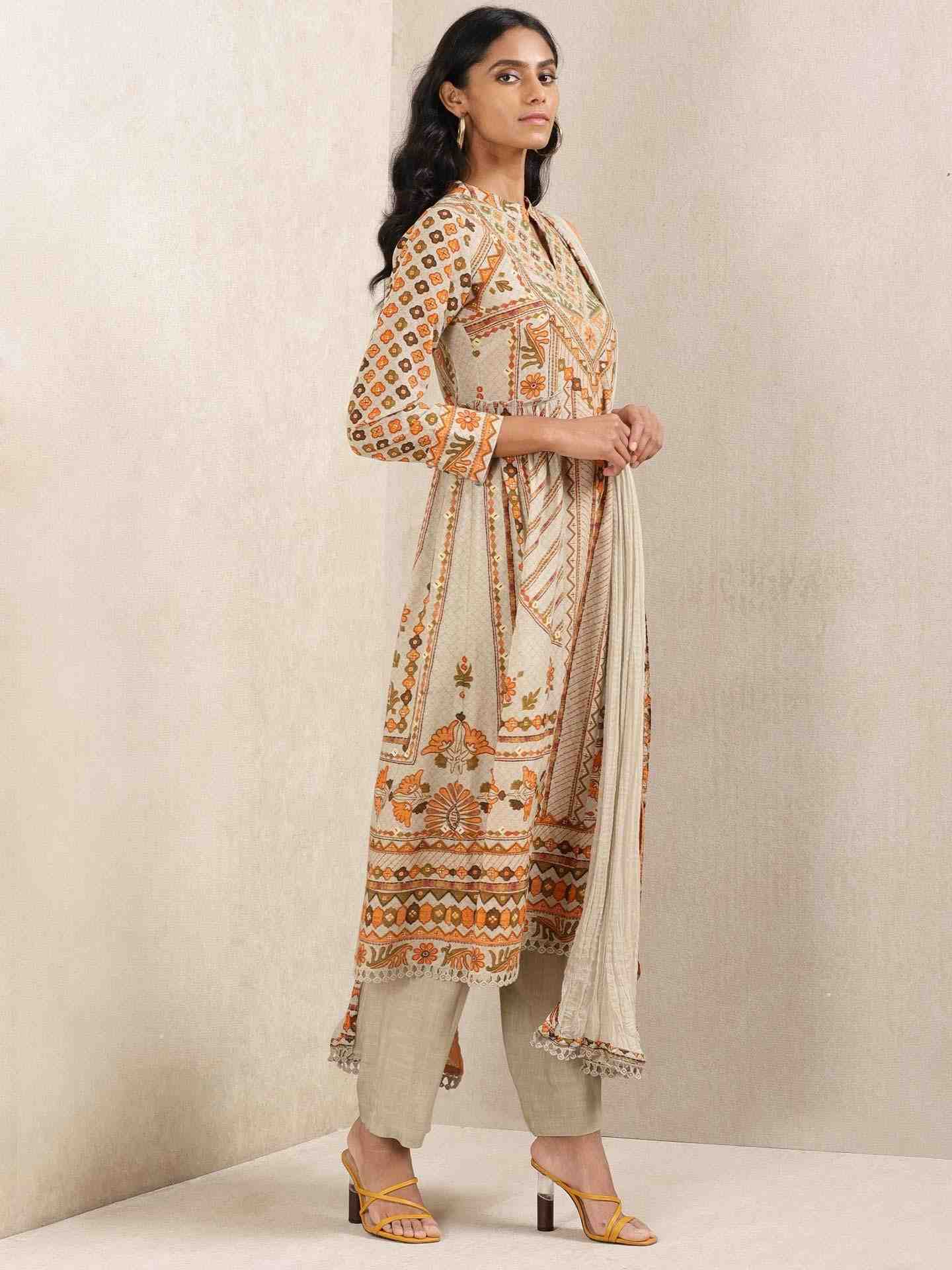 Grey Firdous Suit Set