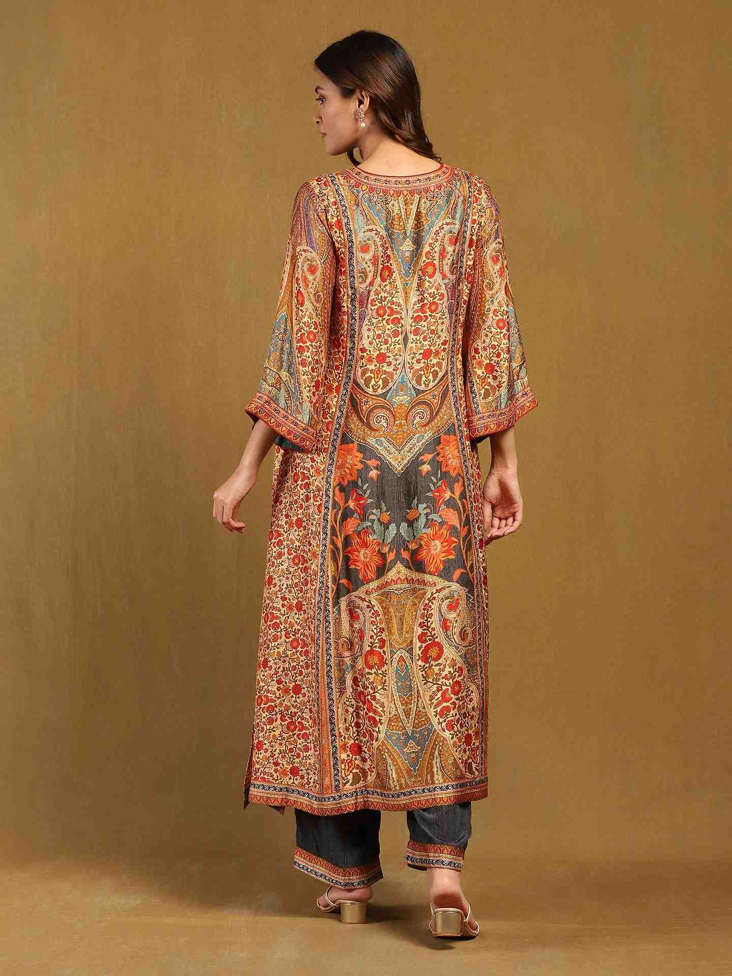 Rust & Multi Pitchpatch Suit Set