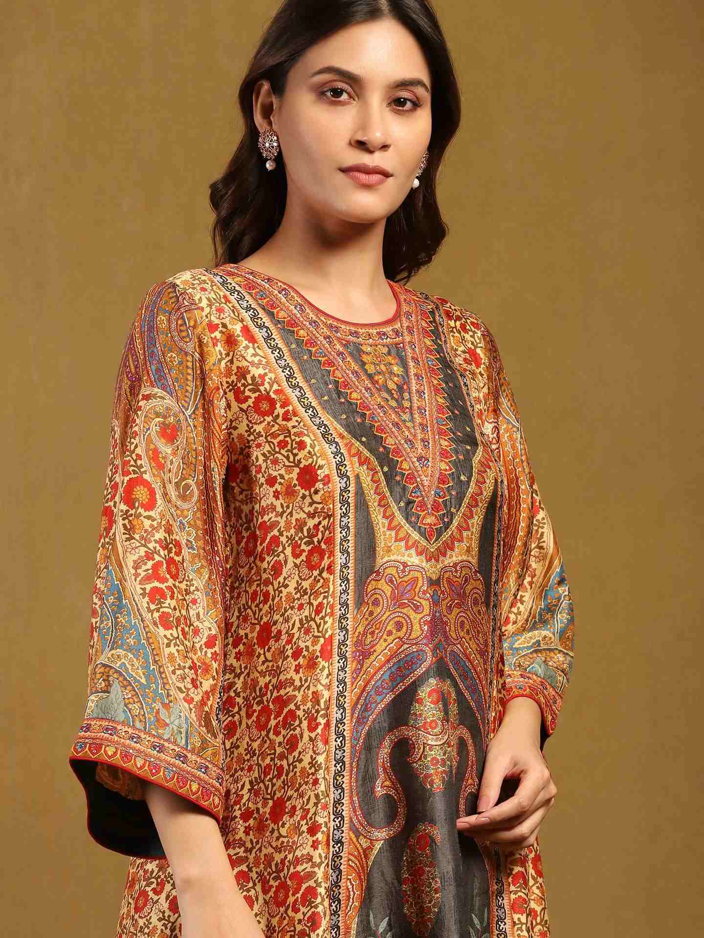 Rust & Multi Pitchpatch Suit Set