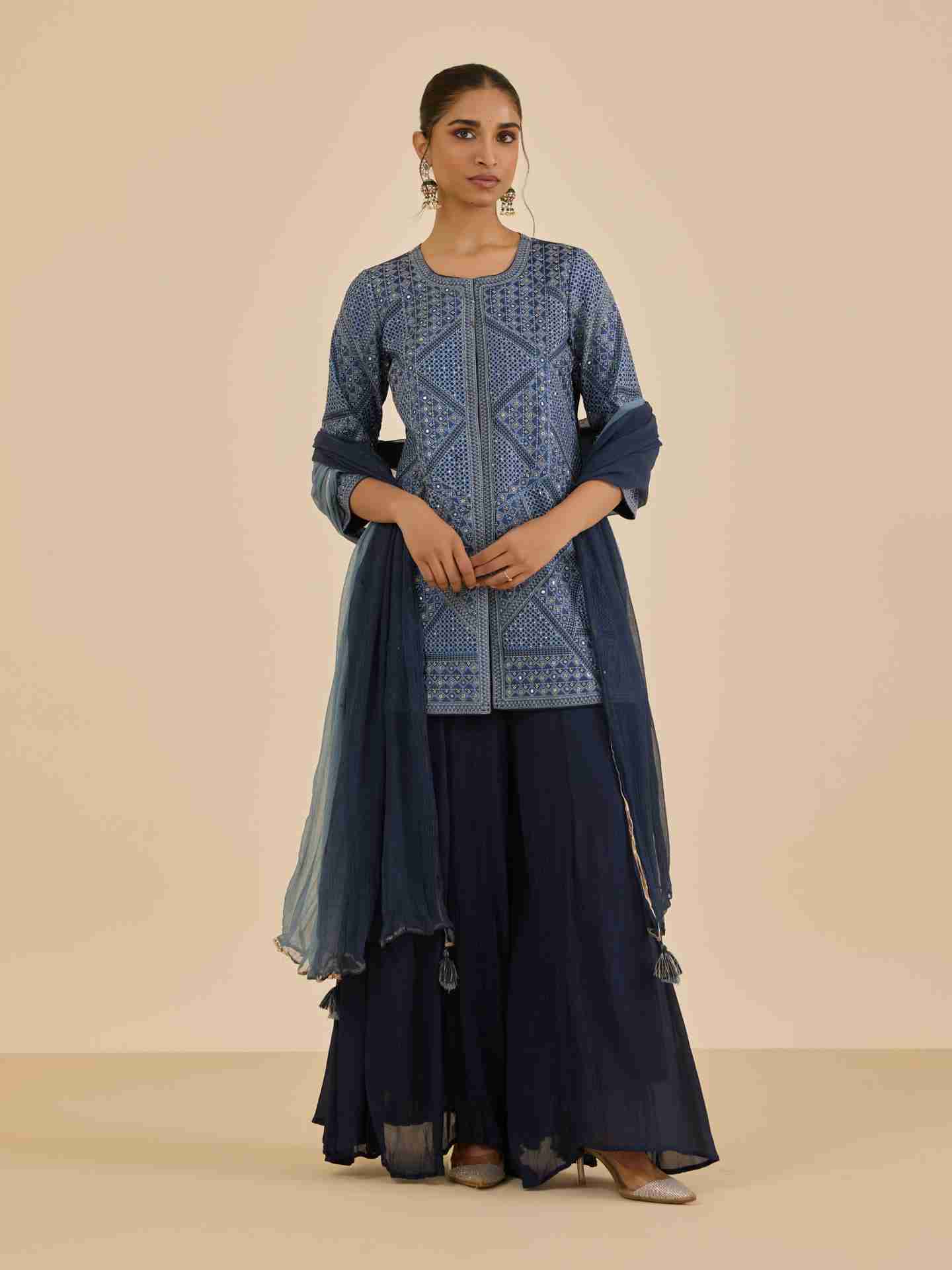 Blue Oliva Suit Set