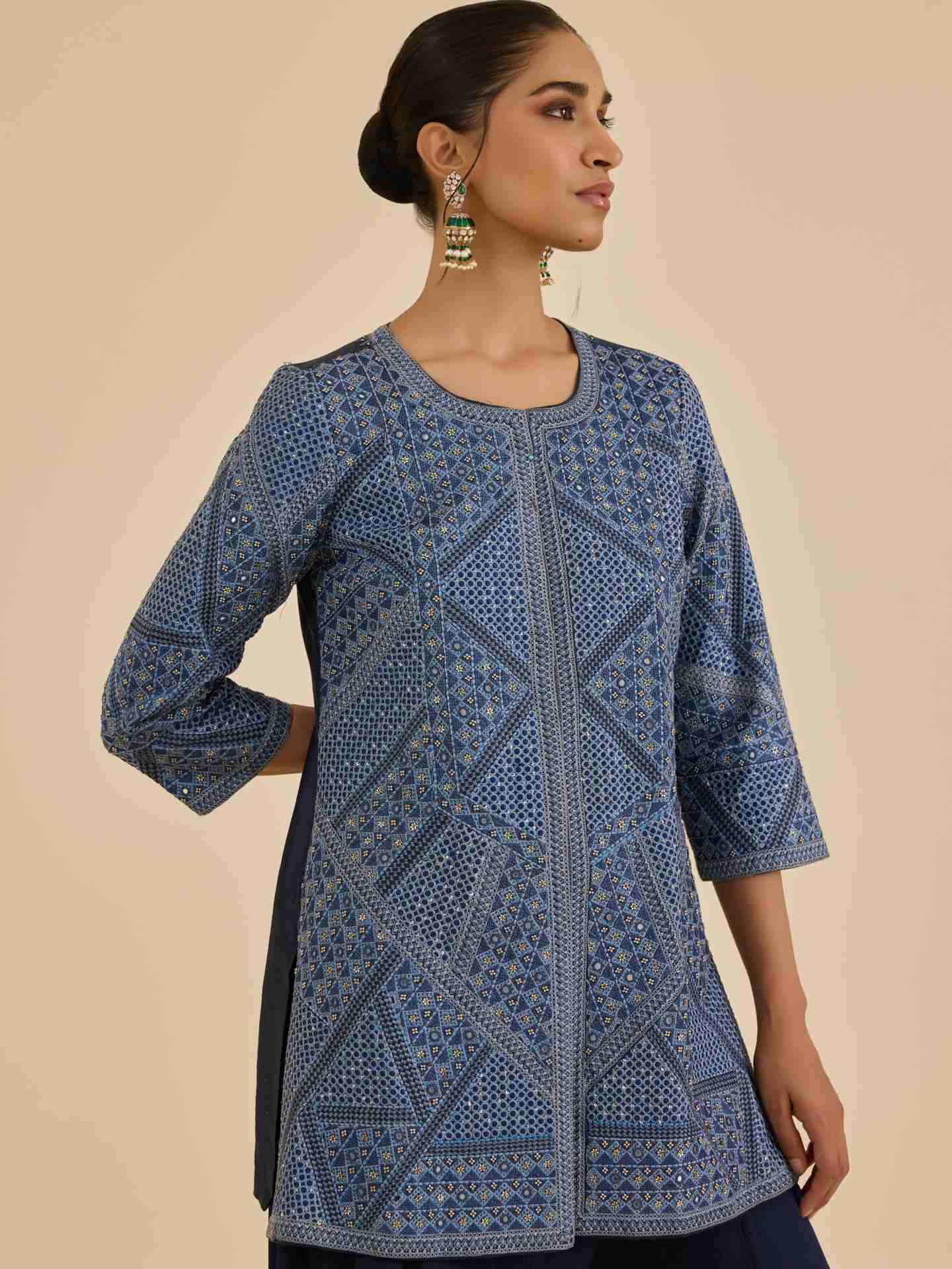 Blue Oliva Suit Set