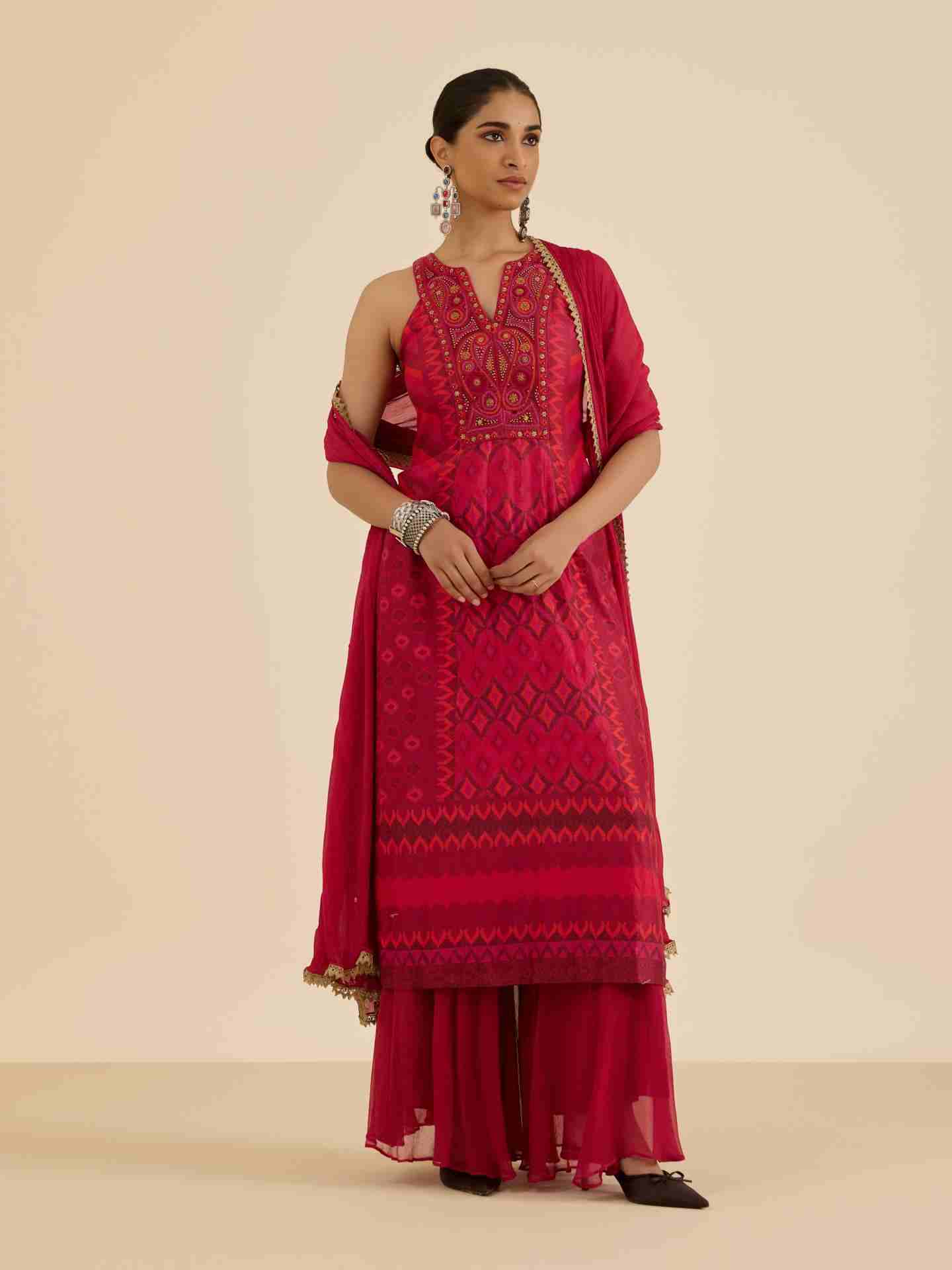 Pink Geo Tribe Suit Set