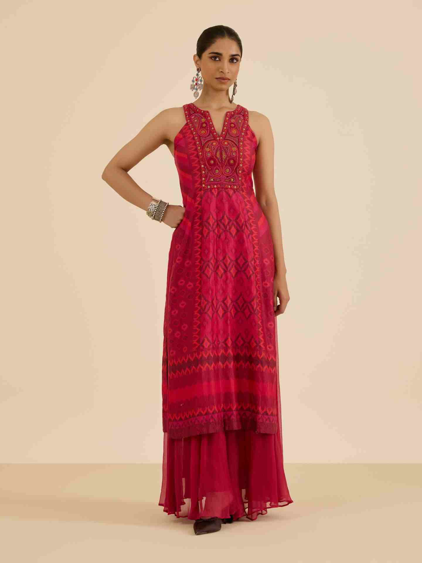 Pink Geo Tribe Suit Set