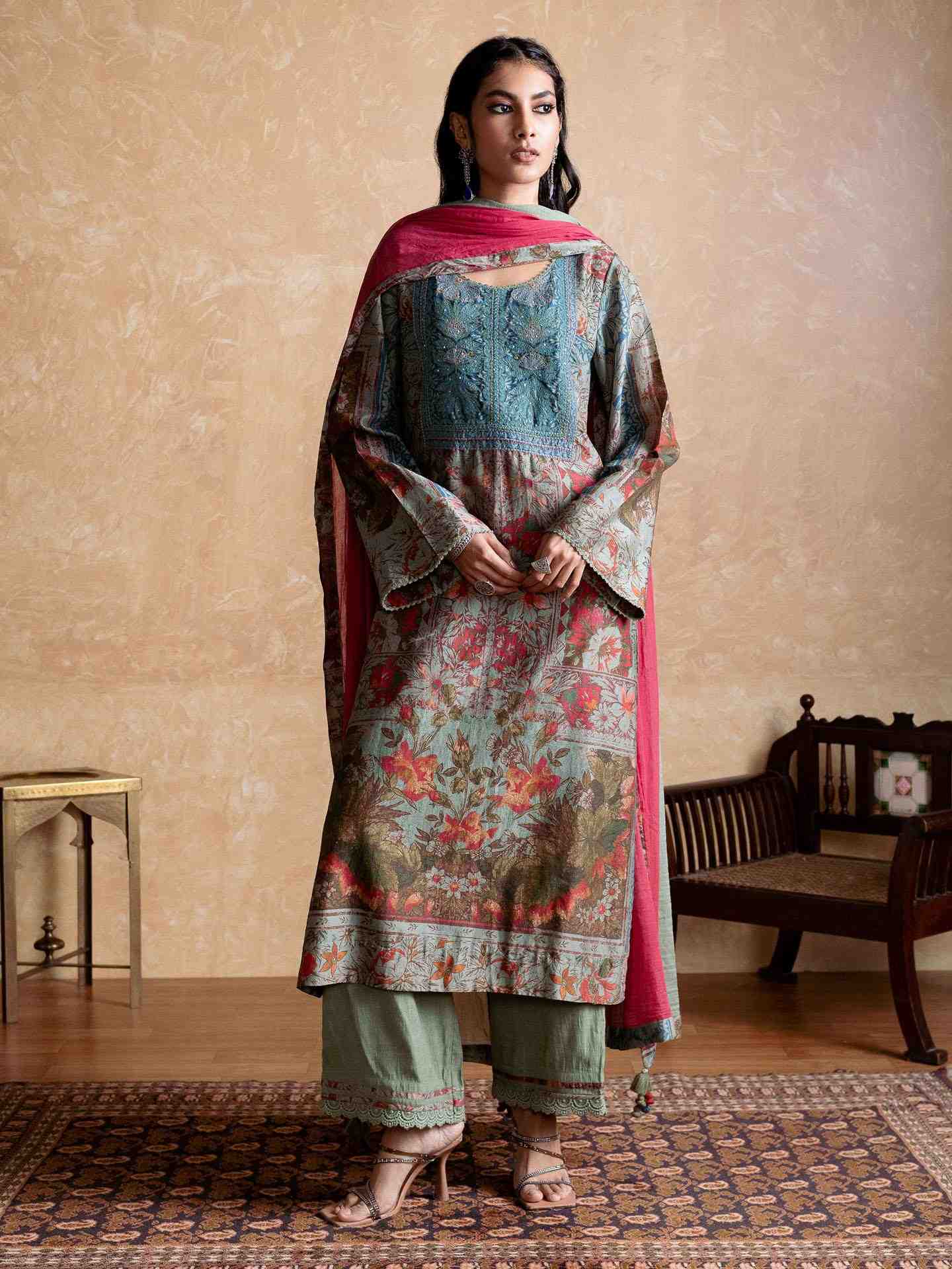Blue Pierra Suit Set