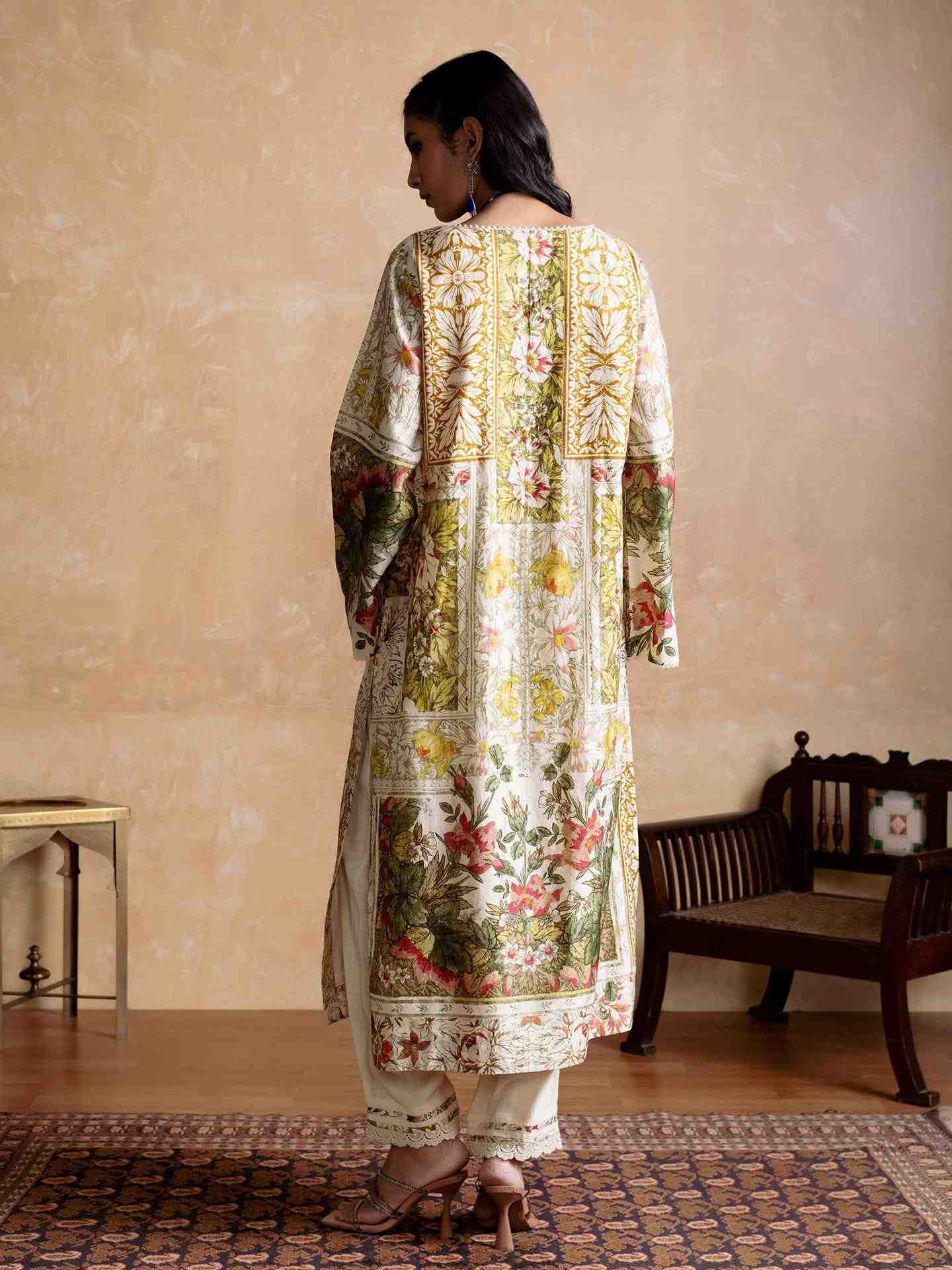 Off White Pierra Suit Set