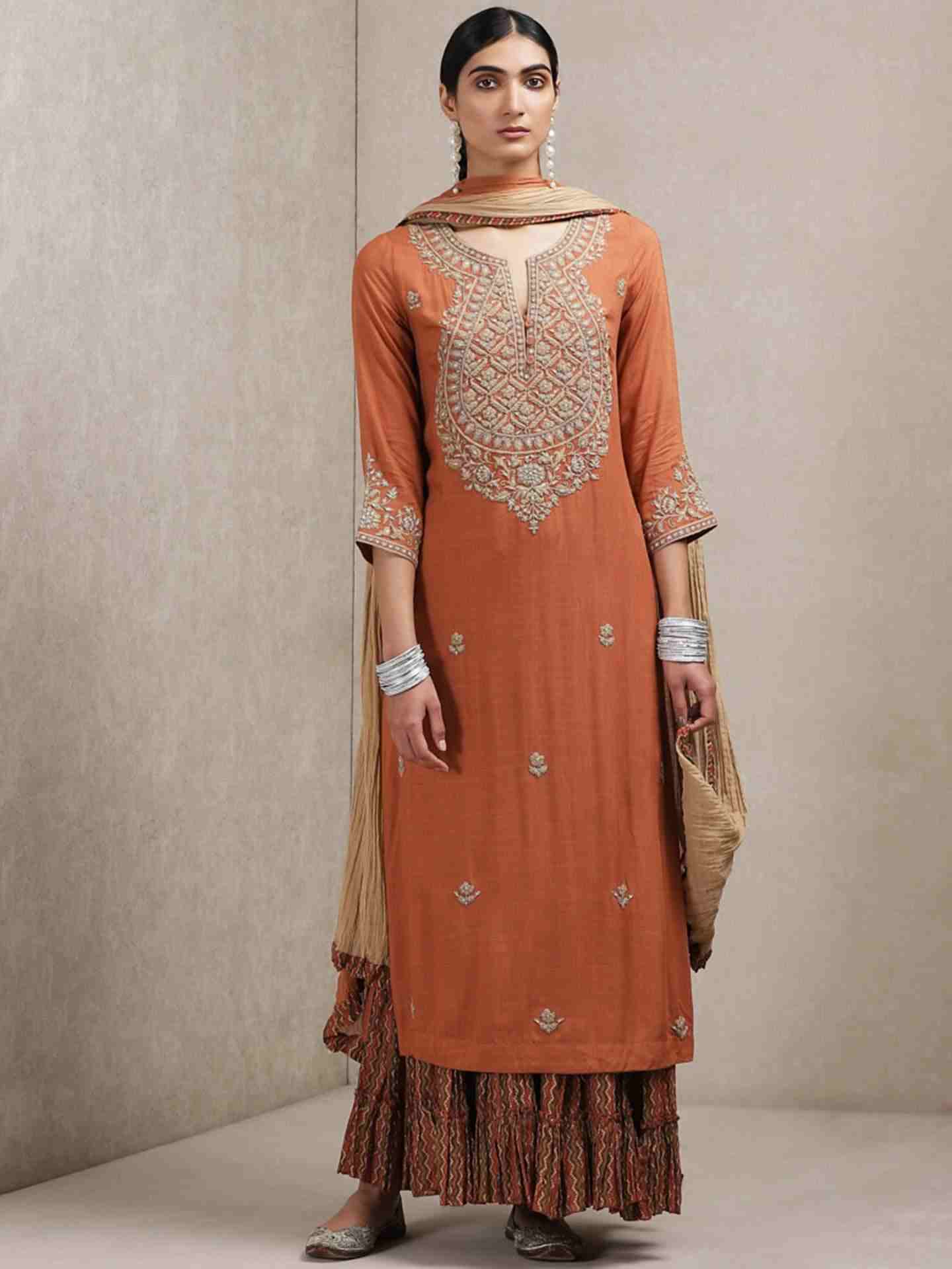 Rust Dor Sharara Set